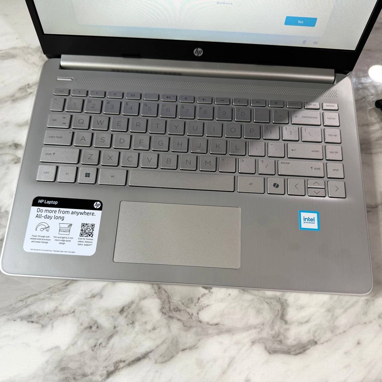 HP 14″ Laptop Intel Processor N150 4GB RAM 128GB Storage UFS – Natural Silver