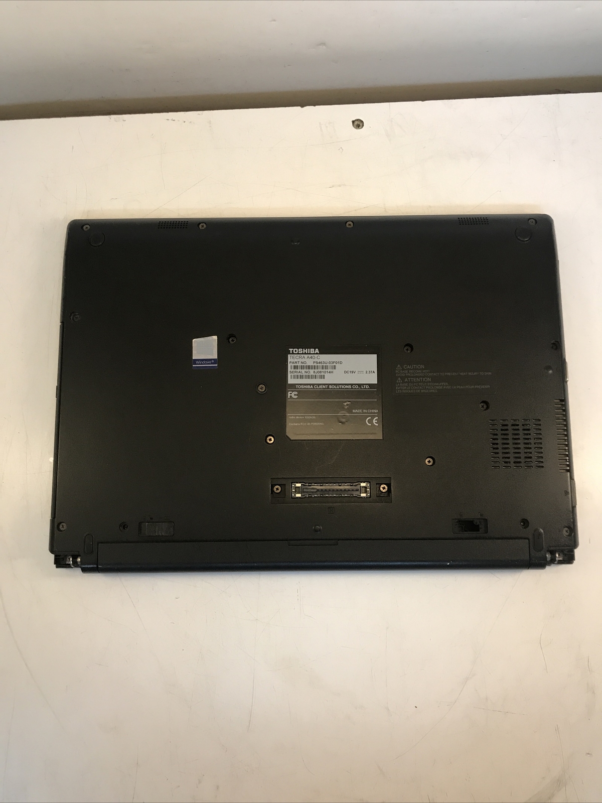 Toshiba Tecra A40-C i5-6200U 2.40GHz 4GB Ram No HDD Boot to BIOS