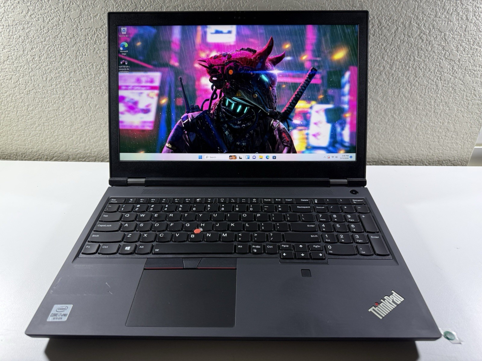 LENOVO THINKPAD P15 GEN 1 I7-10850H 512GB 8GB WIN 11 NVIDIA T1000 NO BATTERY