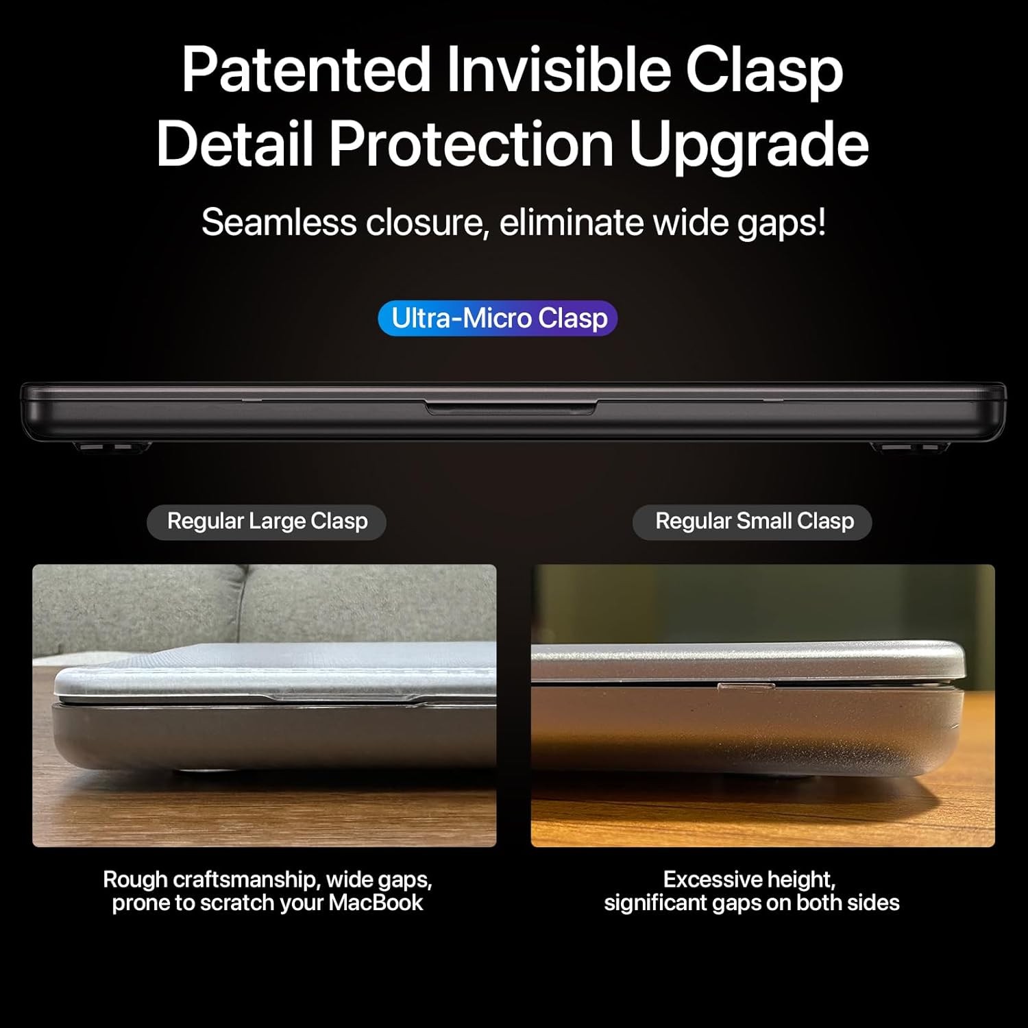 Sleeve for MacBook Pro 16 inch | Protective Hard Shell | Space Black Clear