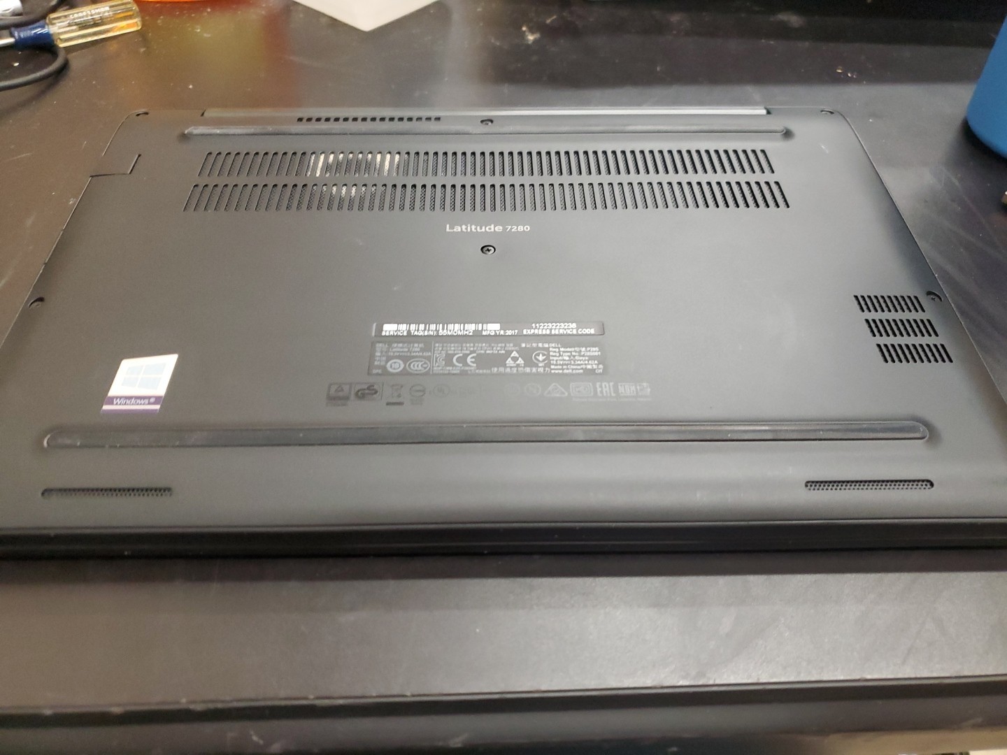 Dell Latitude 7280 Touchscreen 256GB SSD, i5-6300U 16GB Laptop 71625-2 K Poor KB