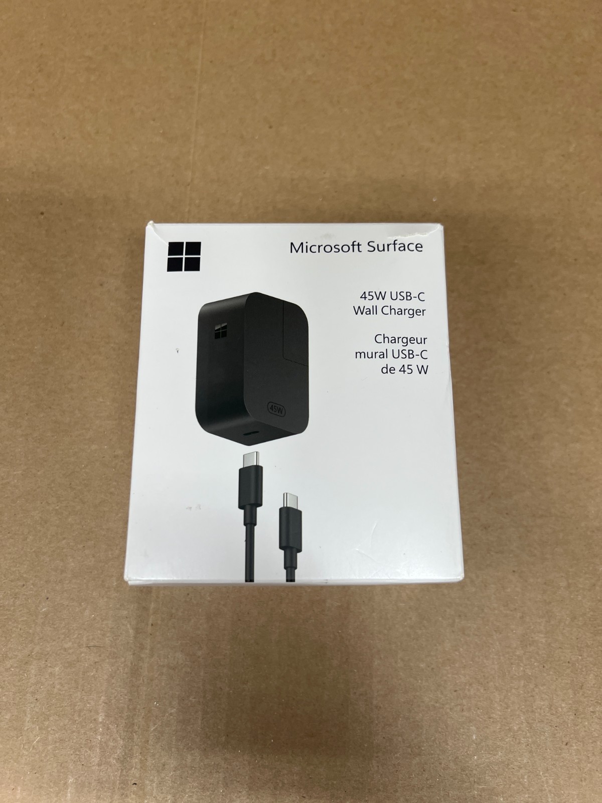 Microsoft – Surface 45W USB-C Wall Charger – Black