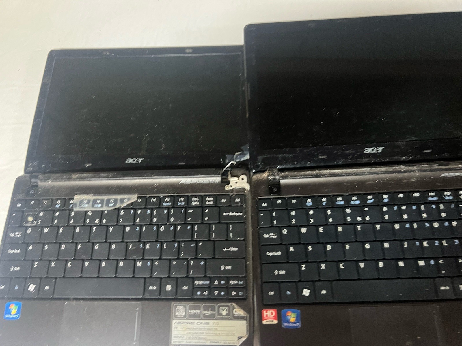 Lot Of 3 Aspire One Acer Tablet Laptop Windows 7