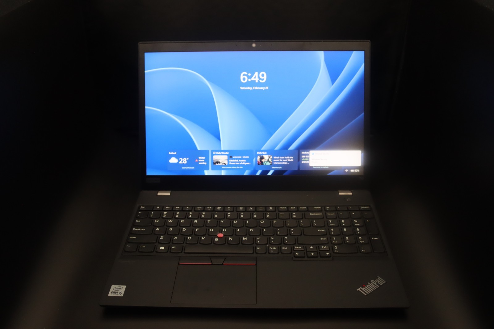 Lenovo ThinkPad T15 Gen 1 1.6 GHz i5-10210U 8GB Ram 256GB SSD – Very Good