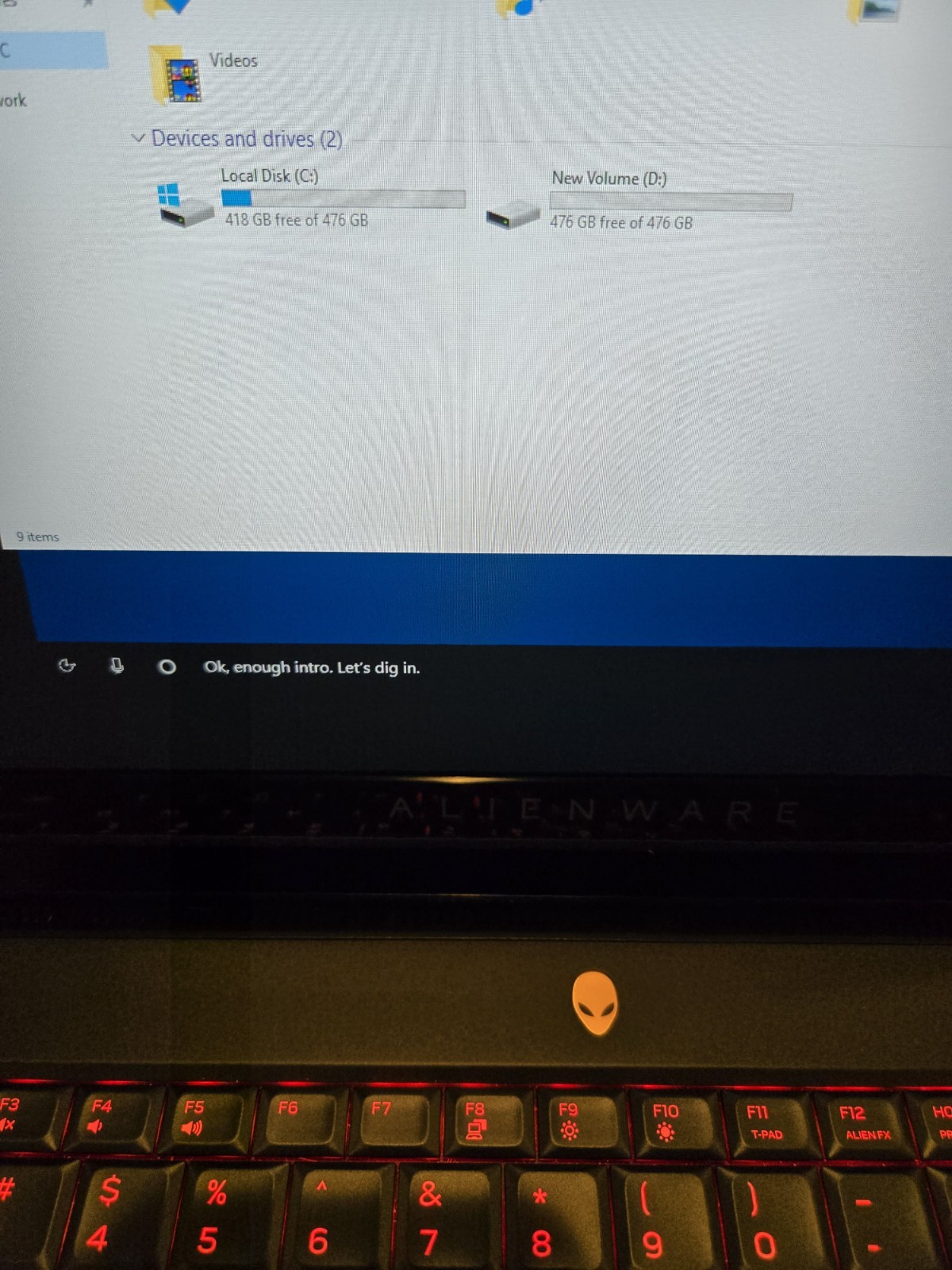 Alienware Area 51m R1 Core i7-9700K 3.6GHz RTX 2070 48gb ram