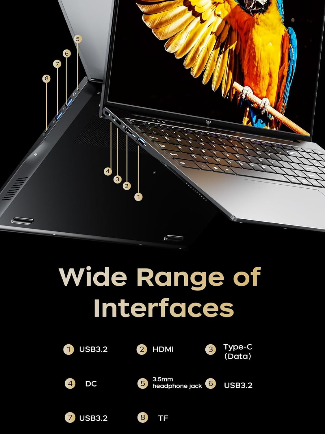 Gaming Laptop, Laptop with AMD Ryzen 3 4300U(Up to 3.7Ghz), 16GB DDR4 512GB SSD