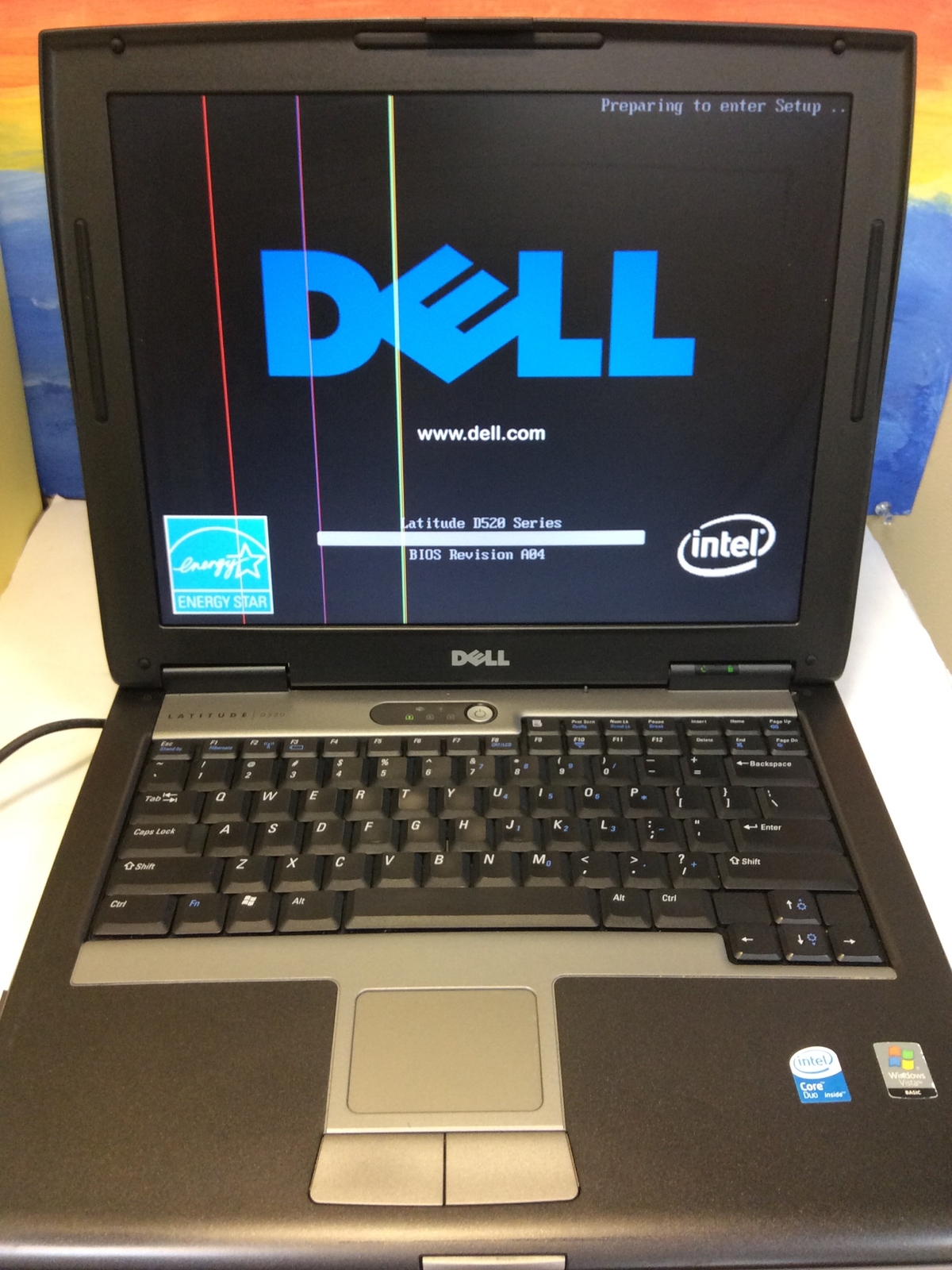 Dell Latitude D520 14”Laptop Intel Core Duo 1.0GHz 1GB RAM No HDD With Caddy
