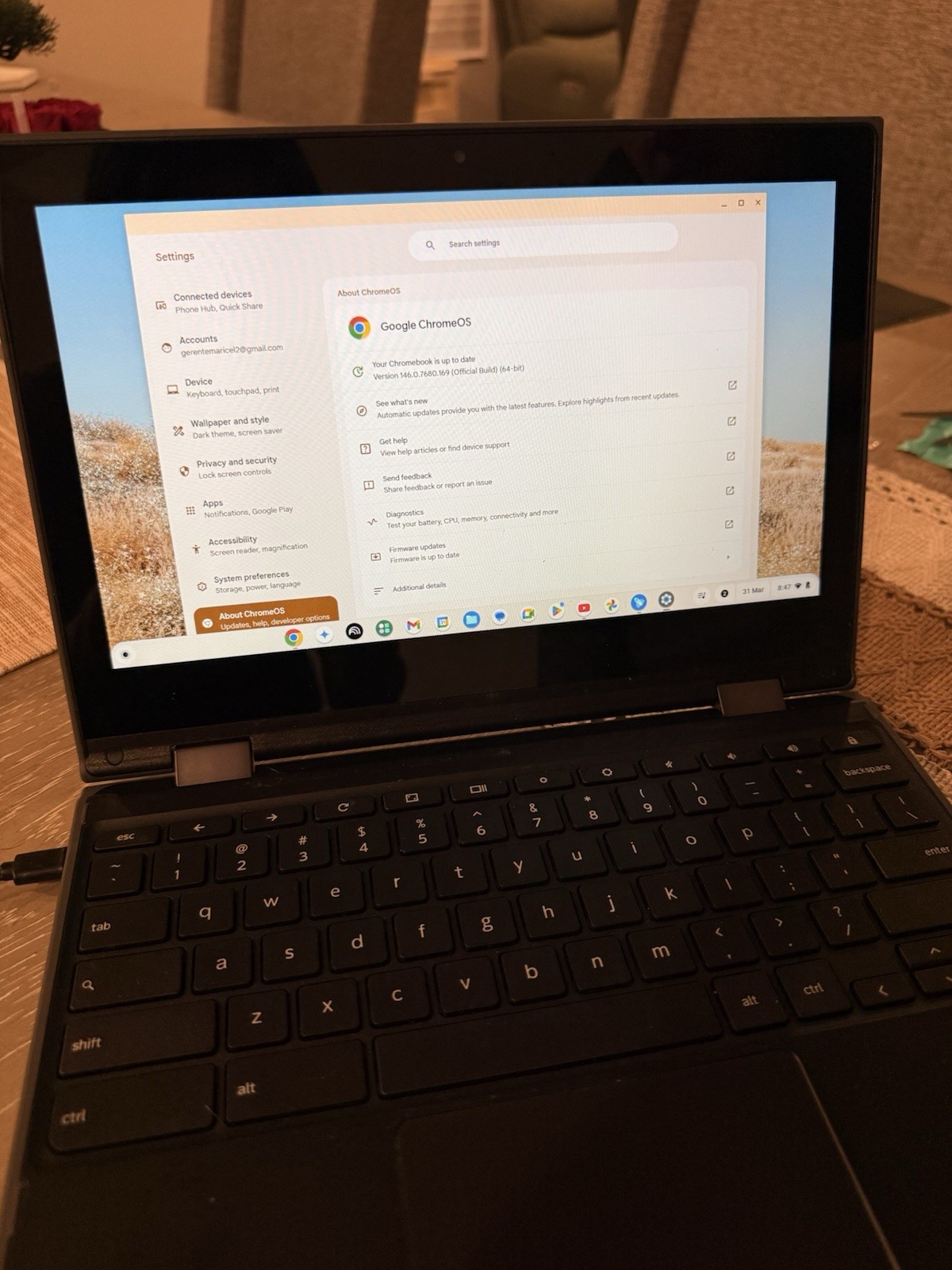 Lenovo Chromebook 300e 2nd Gen 2-in-1 11.6″ Touch 4GB 32GB X2 1.1GHz, Black