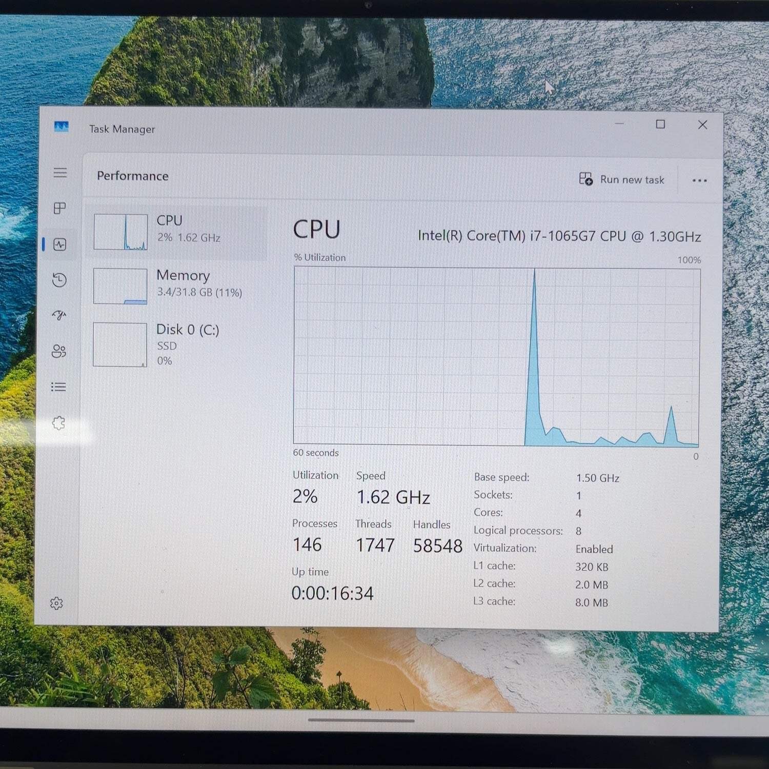 Dell XPS 13 7390 13.4″ i7-1065G7 1.3GHz 32GB RAM 512GB SSD
