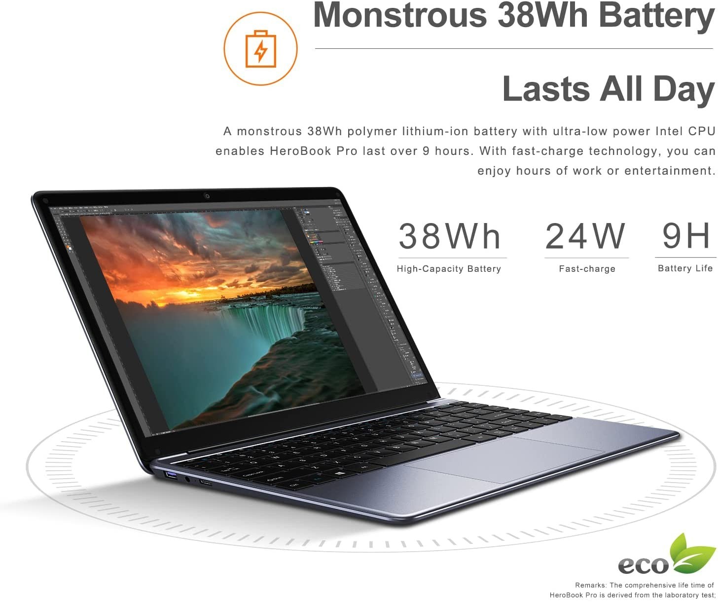 CHUWI – 14.1″ Laptop – Intel Celeron 2.8GH- 8GB Memory – 256GB SSD – HDMI Silver