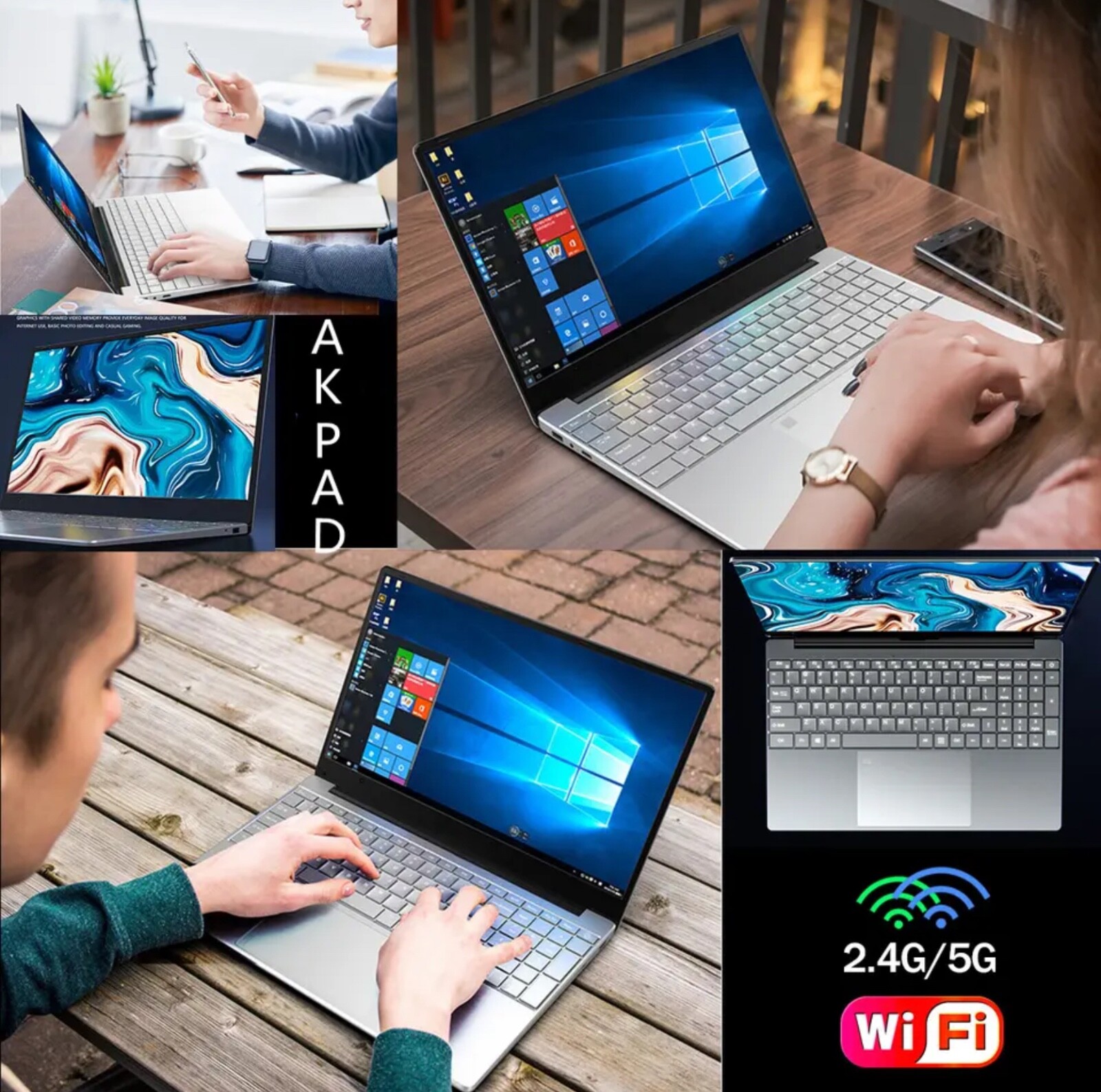 15.6 inch Laptop HD 1080P Ram 12G memory – 256GB SSD Intel 10th CPU