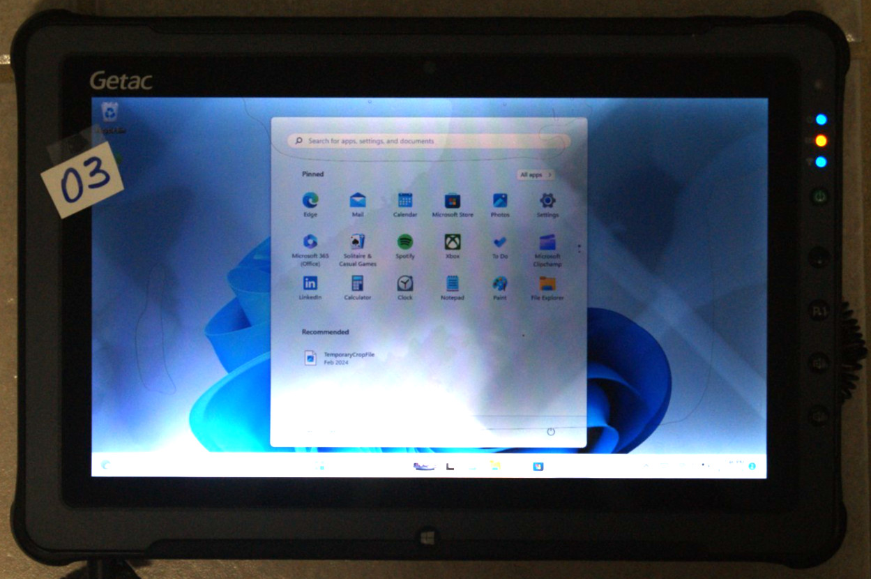 LOT OD 3 Getac F110 G2 Tablet PC i5-5200U 2.2GHz 4GB 128 SSD AS-IS NO RETURN.
