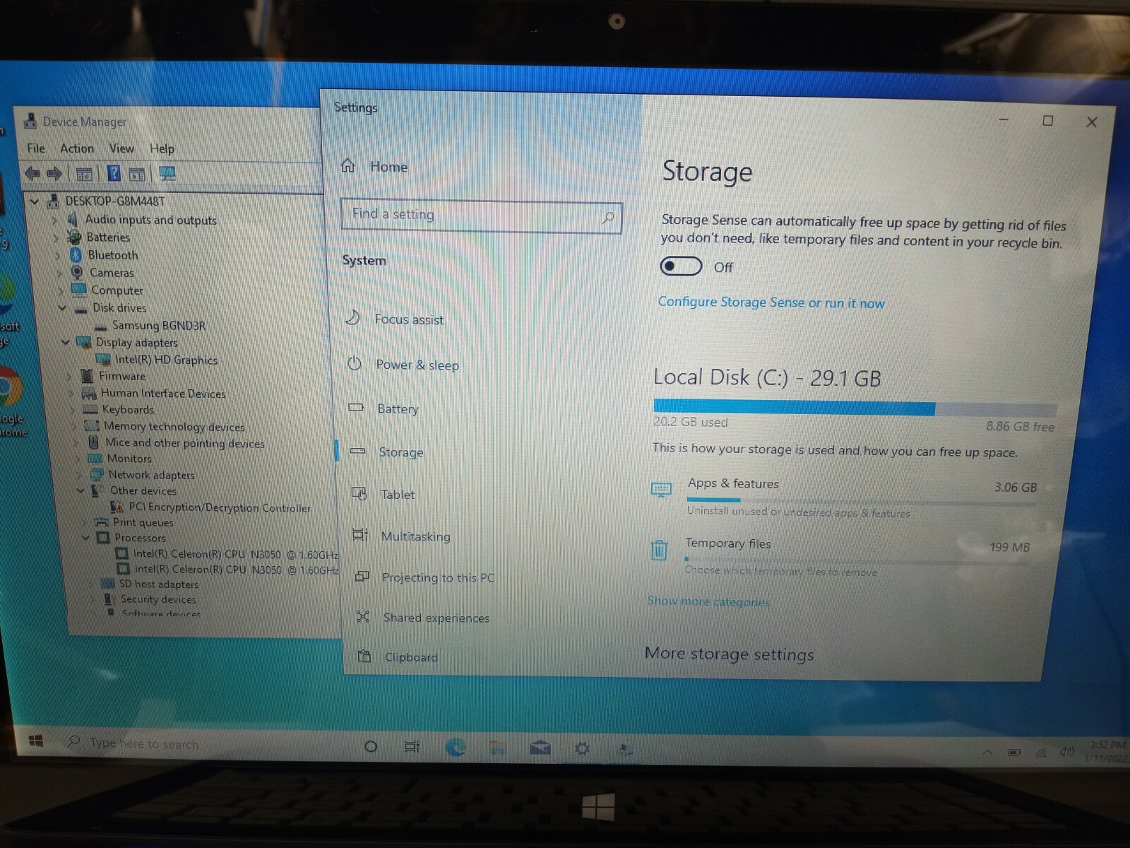 HP Stream 13-C140NR TOUCH Intel Celeron N3050 1.6GHz 2GB Ram 32GB SSD BT Win10 H