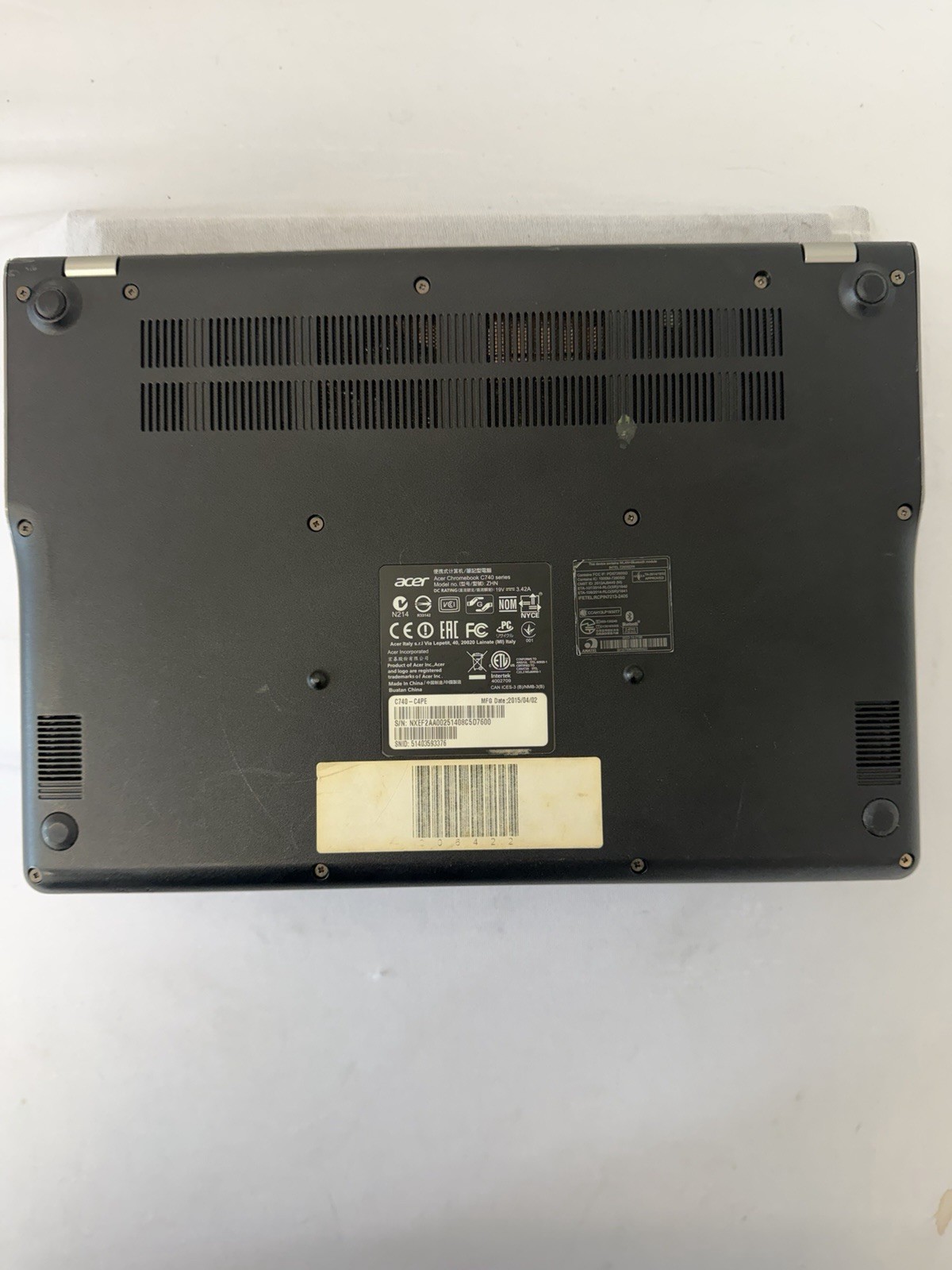 Acer Chromebook C740-C4PE Laptop – Good Screen – Intel Celeron 3205U – Read Des