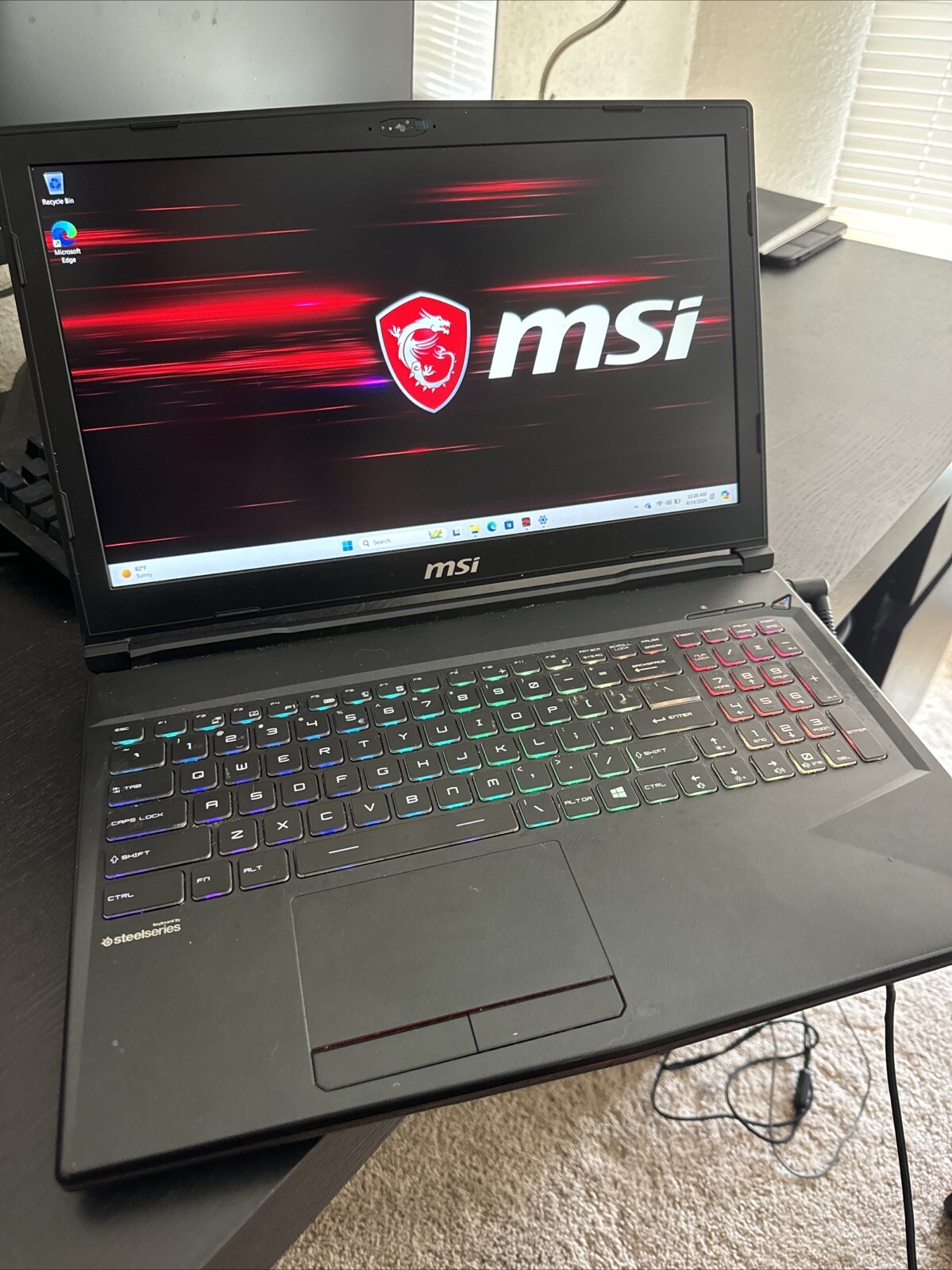 MSI GL63 9SDK-614 15.6″(512GB NVMe SSD + 175GB HDD, i7-9750H 2.6GHz, GTX 1660TI)