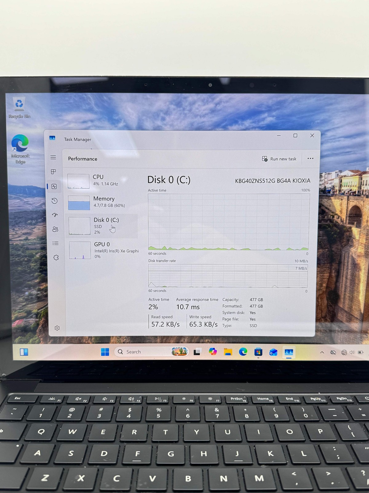Microsoft Surface Laptop 4 1951 13.5″ i5-1145G7 8GB 512GB Cracked Screen For Par