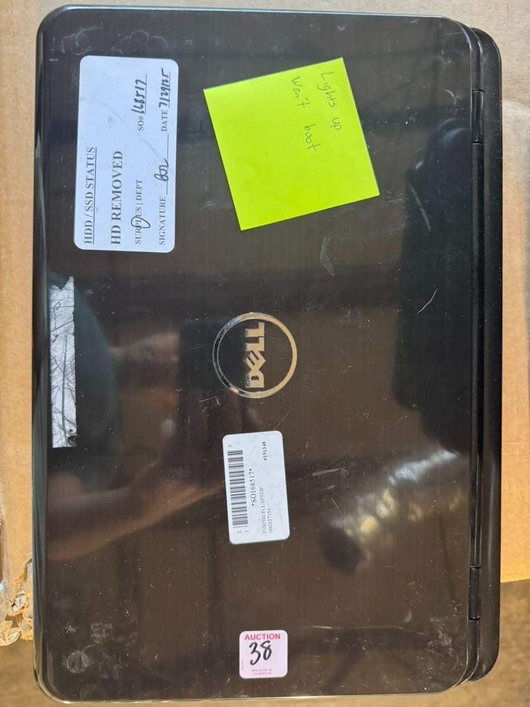Lot (10) Dell Inspiron N5110 Laptop Intel i5 – NO HDD, NO OS, NO POWER FOR PARTS