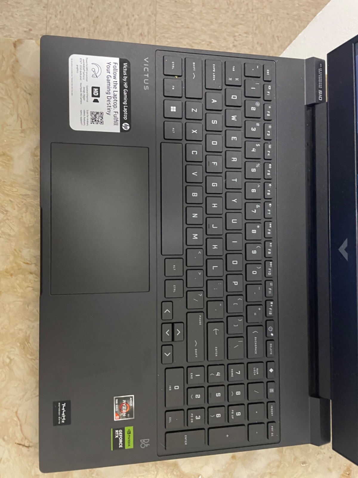 HP Victus Gaming Laptop Ryzen 5 7535HS RTX 2050 8GB Ram 512GB SSD 15.6″ W11H
