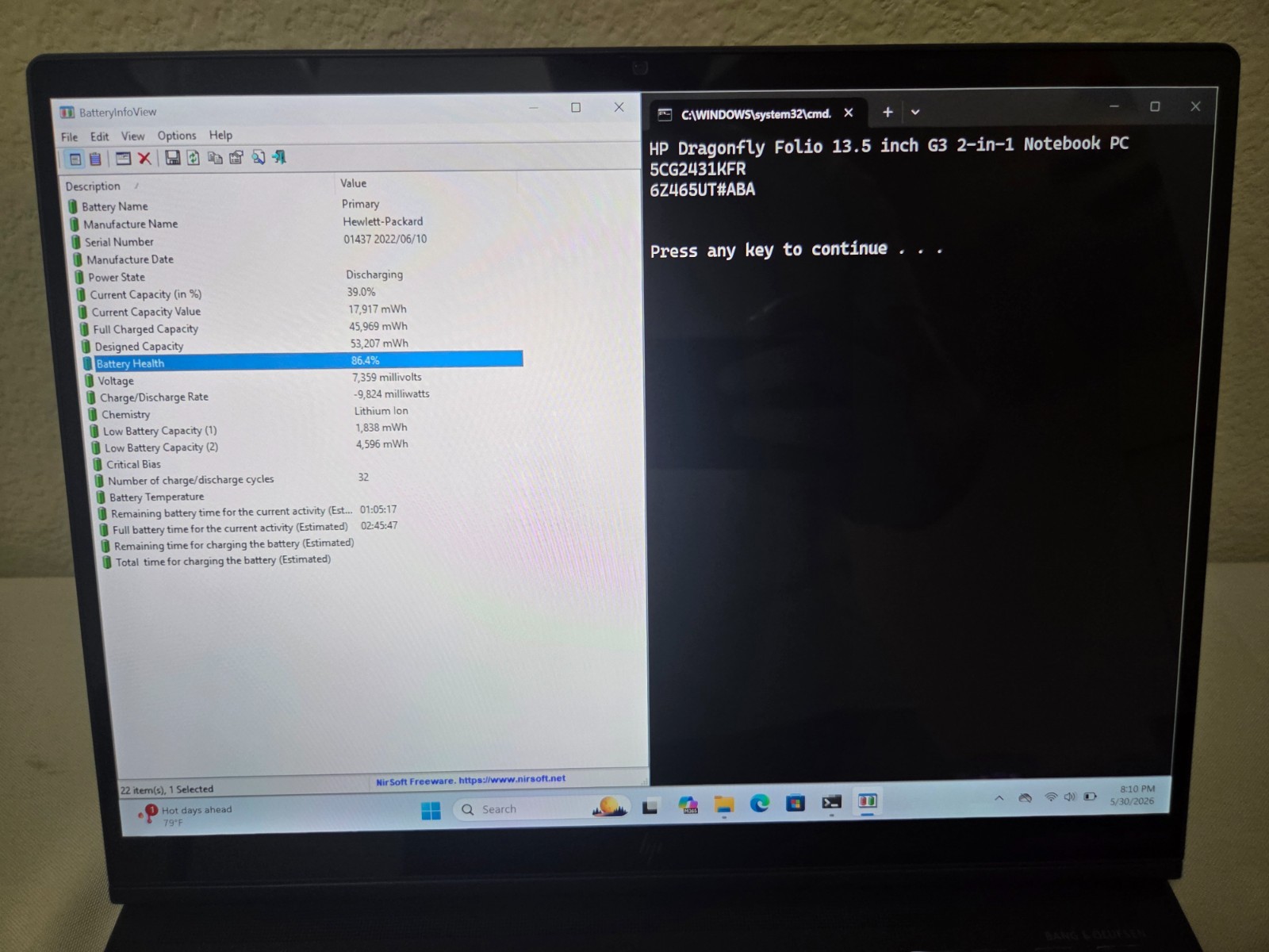 HP Dragonfly Folio G3 2-in-1 13.5″ – Intel Core i7-1265U, 16GB RAM, 512GB SSD
