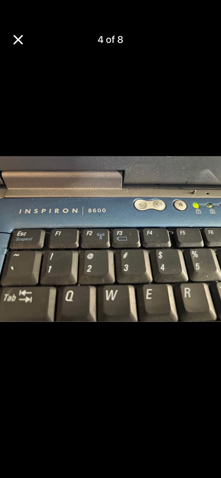 Dell Inspiron 8600 Laptop – Windows 7 Ultimate – Charger Included – No Battery
