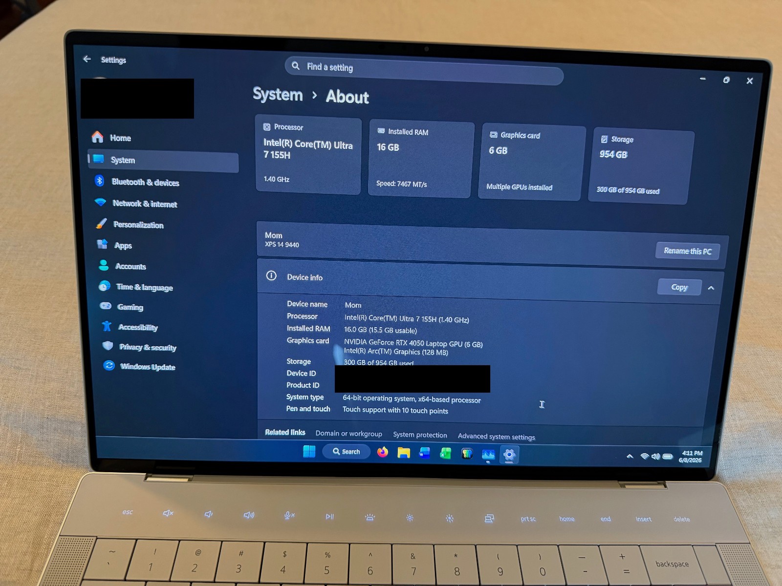 Dell XPS 14 9440 14.5″ 3.2K OLED Touch Laptop 16GB RAM 1TB Pro Support Warranty