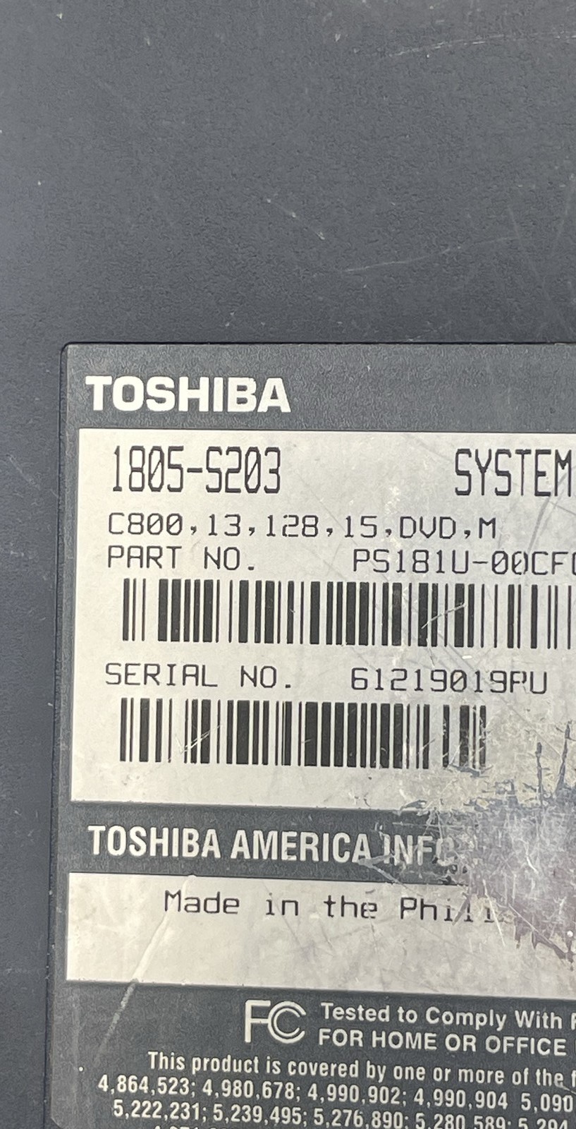 Toshiba Satellite 1805-S203 Retro Gaming 13.3″ Laptop Vintage Lot of 2 No HDD