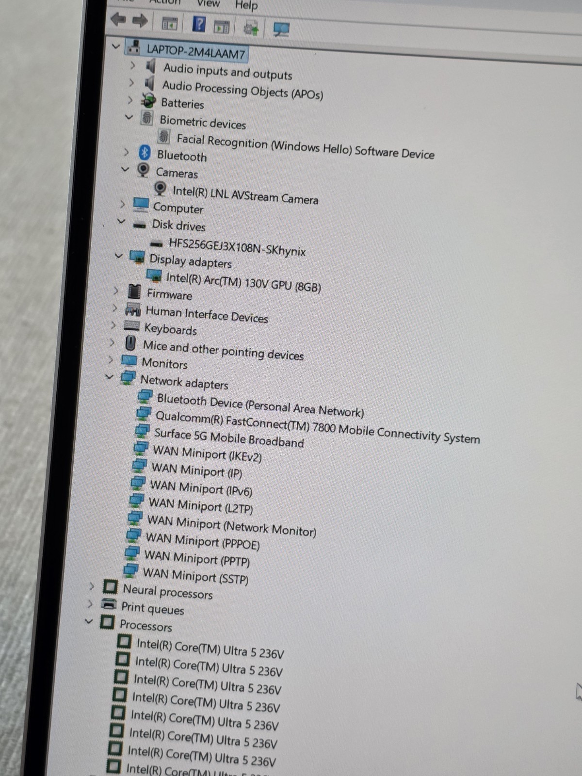 Microsoft Surface Laptop 5G 13.8″ 2K 120 Hz Touch Core Ultra 5 236V – 16GB 256GB