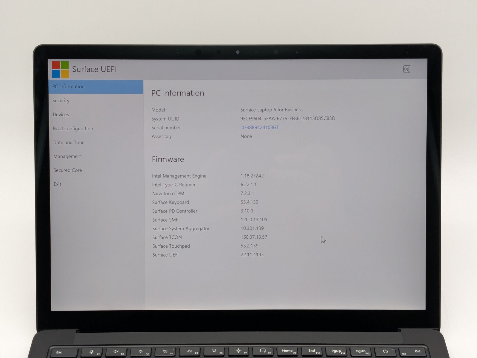 Microsoft Surface Laptop 6 13″ 2256 x 1504 ULTRA 5 135H 256GB SSD 16GB W11P