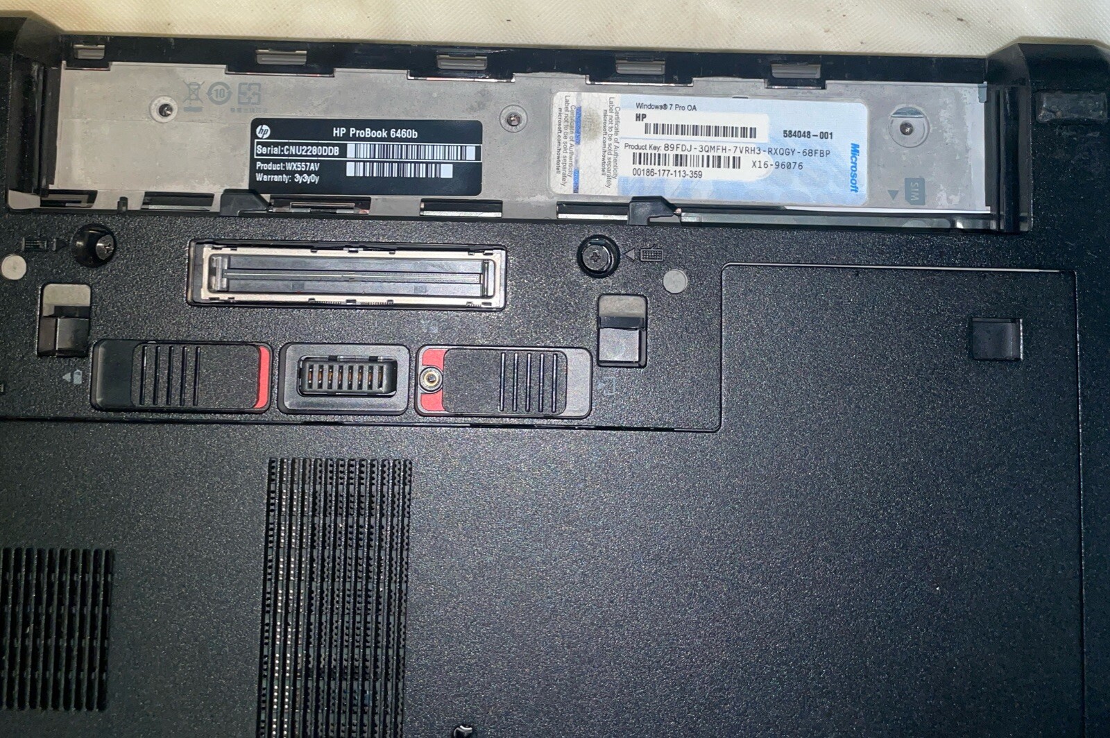 HP ProBook 6460b / Intel Core i3-2350M CPU 2.30GHz