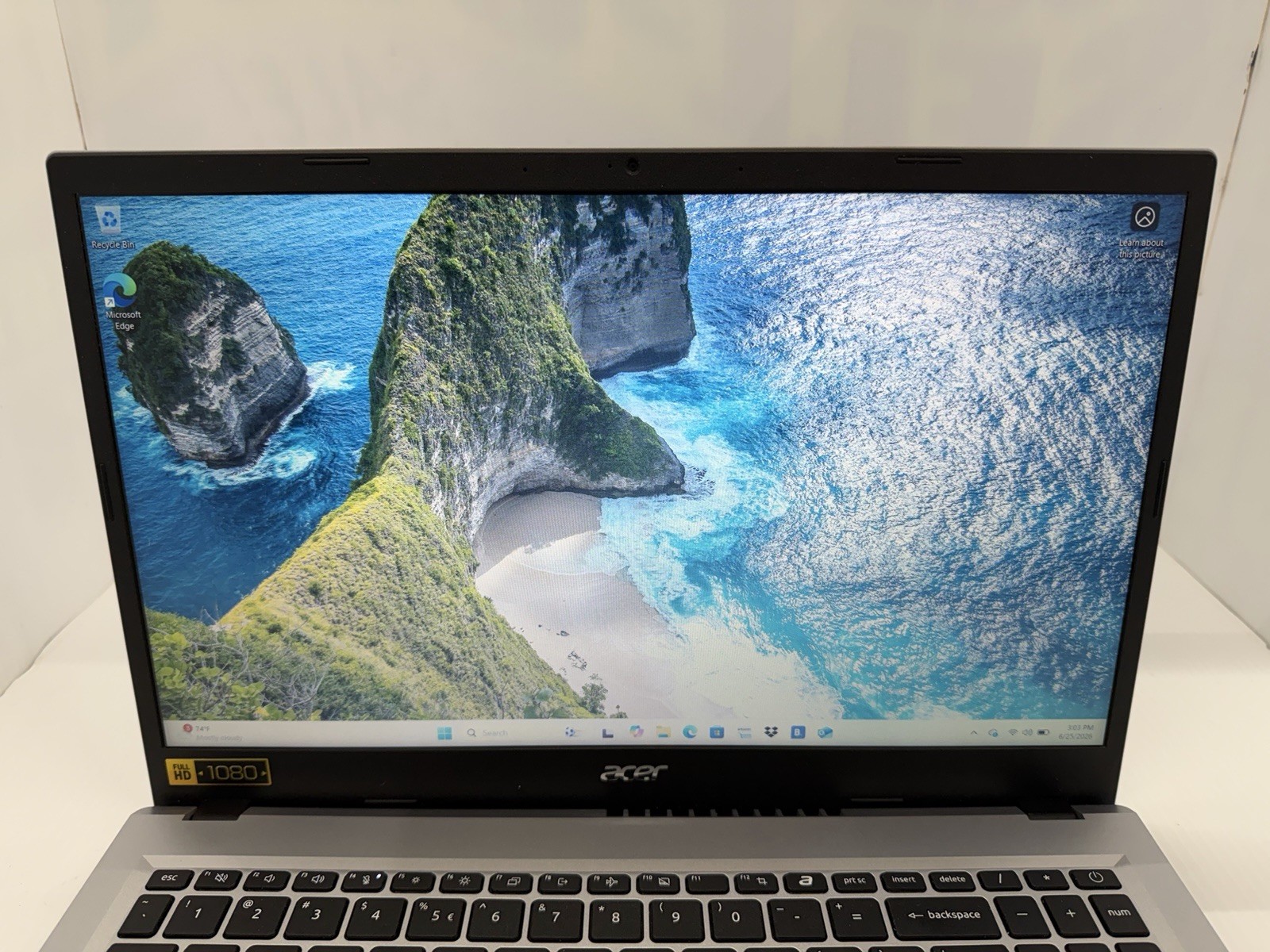 Acer Go 15 Windows 11 256GB SSD 8GB RAM Intel Core i3-N305 @ 1.80GHz N23Q23