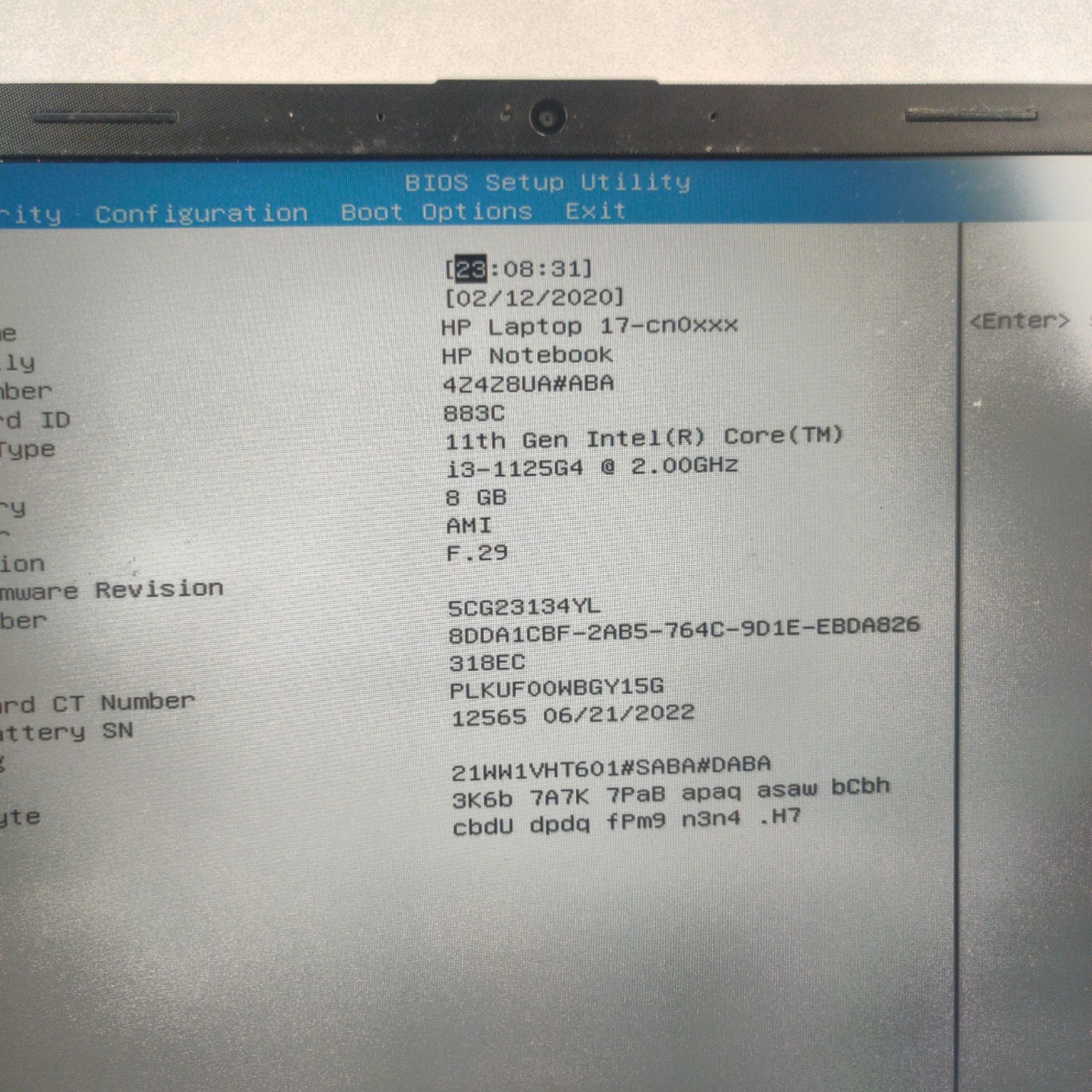 HP Laptop 17-CN0273ST 17.3″ i3-1125G4 8GB RAM NO SSD/AC ADAPTER **PLEASE READ