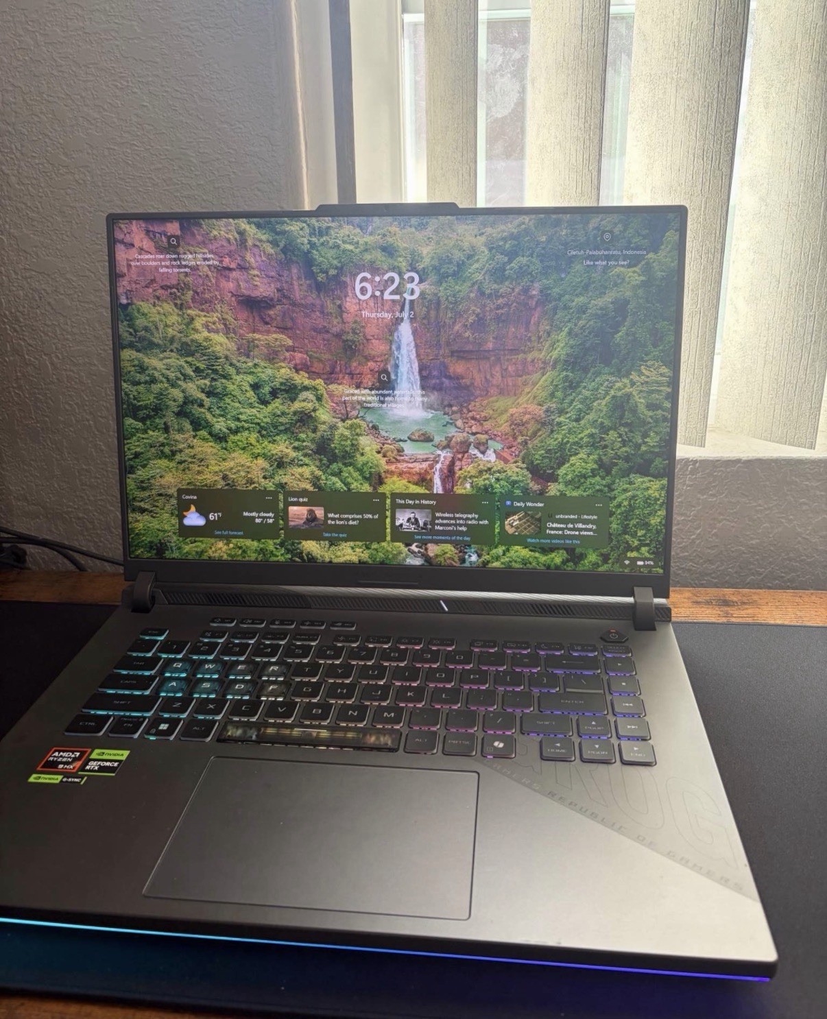 ASUS ROG Strix G614PR 16″ Ryzen 9 8940HX 16GB DDR5 1TB SSD RTX 5070 Ti Win 11 H