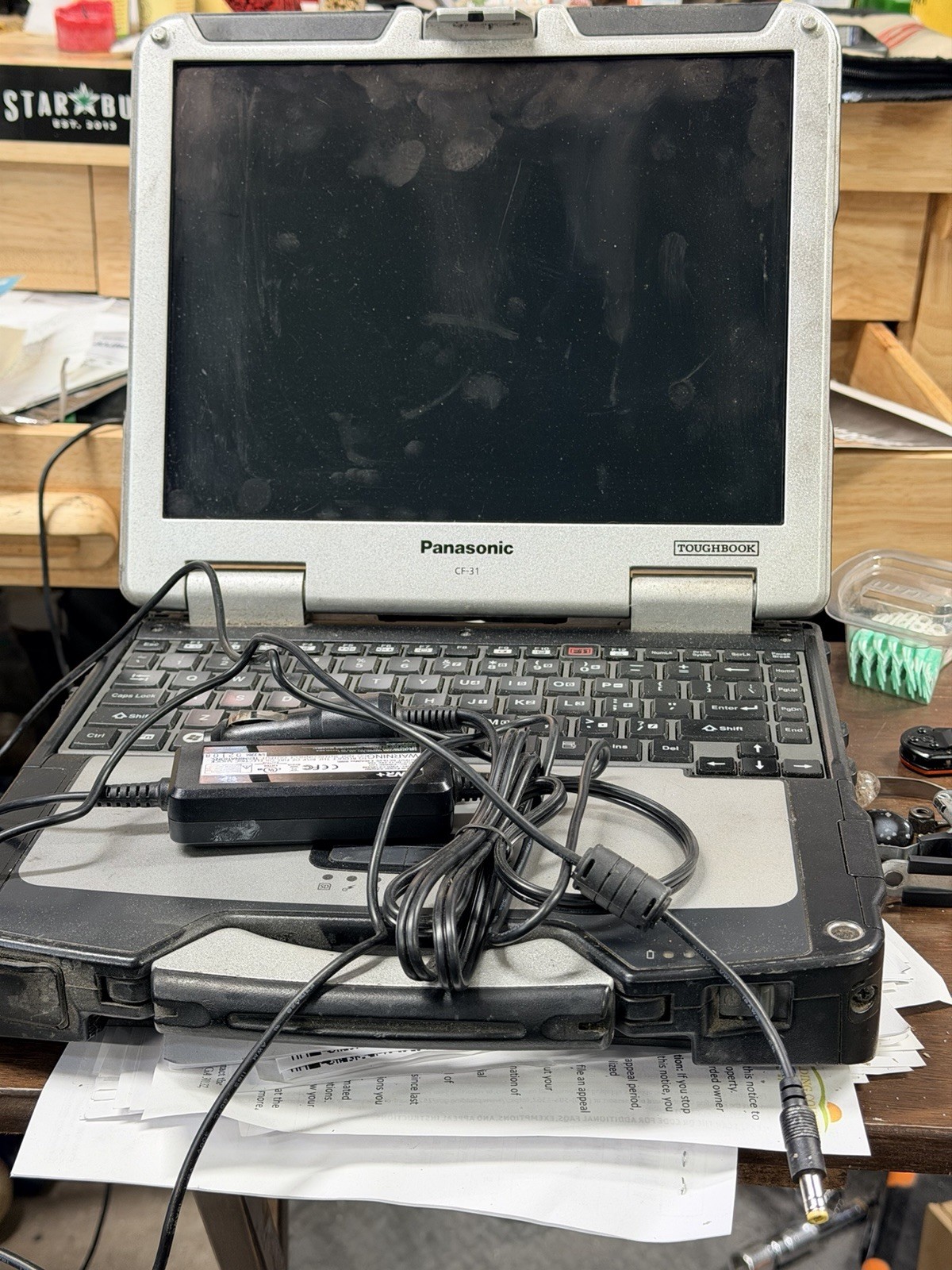 Panasonic Toughbook CF-31 Rugged 13.1in Laptop AMD Athlon Windows 7 Pro Charger