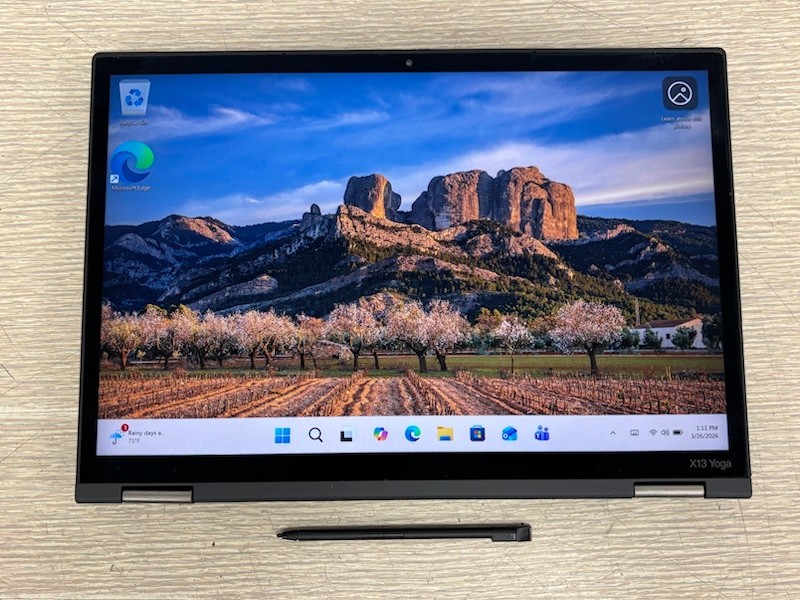 Lenovo ThinkPad X13 Yoga Gen 2 13″ i5-1145G7 16GB 256GB SSD W11P -(screen issue)