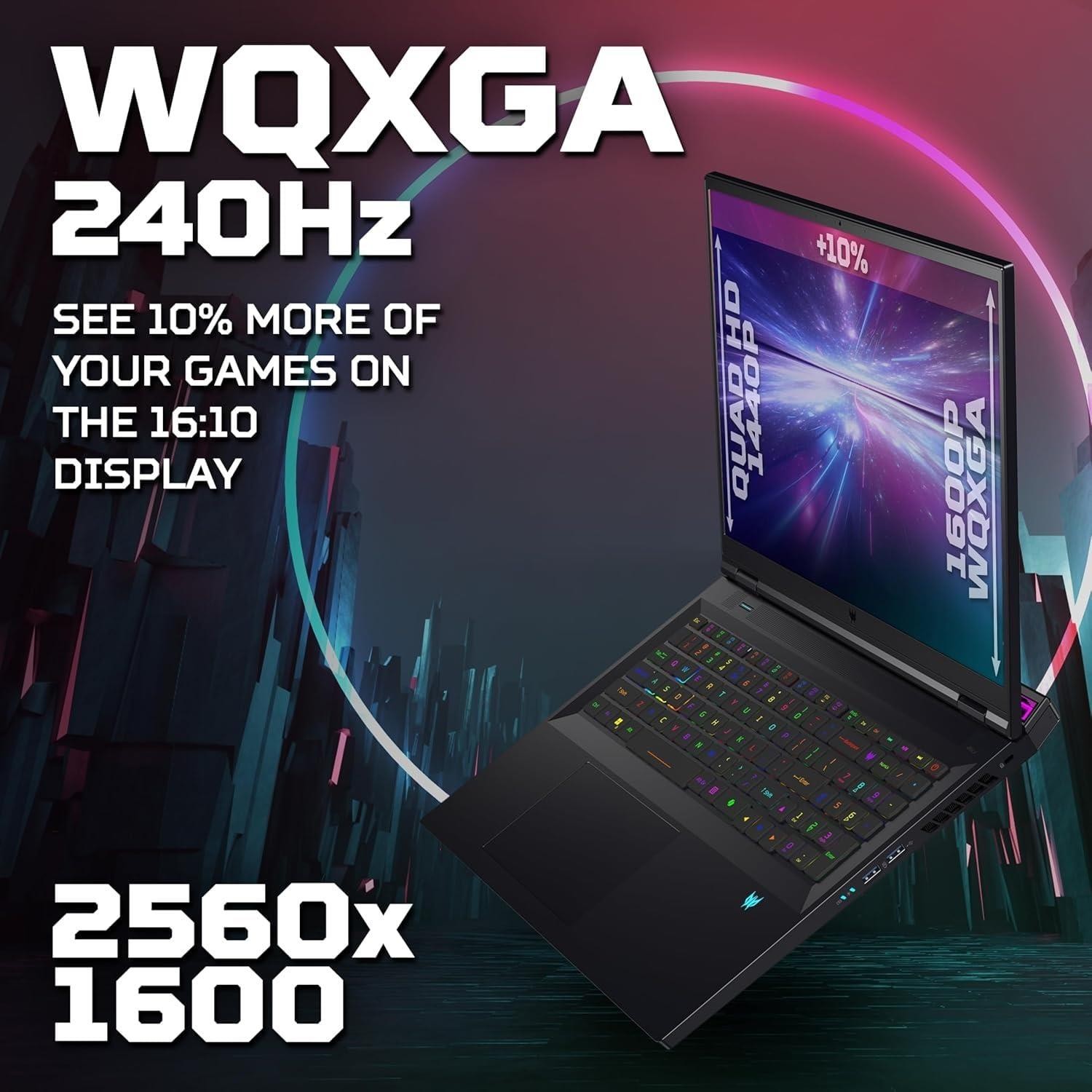 Acer Predator Helios 18 18″ i9-14900HX 14th Gen 32GB 2TB RTX 4080 Win11 Refurb