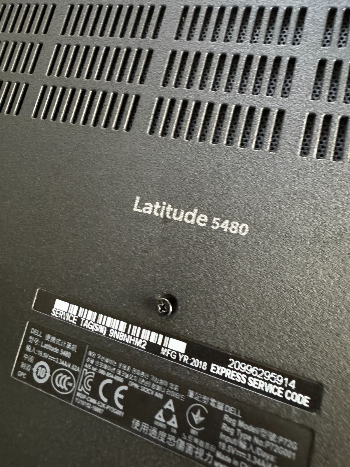 Dell Latitude Laptop 5480 Core i5-7300HQ, 8GB RAM, 256GB SSD, Win11 #3467