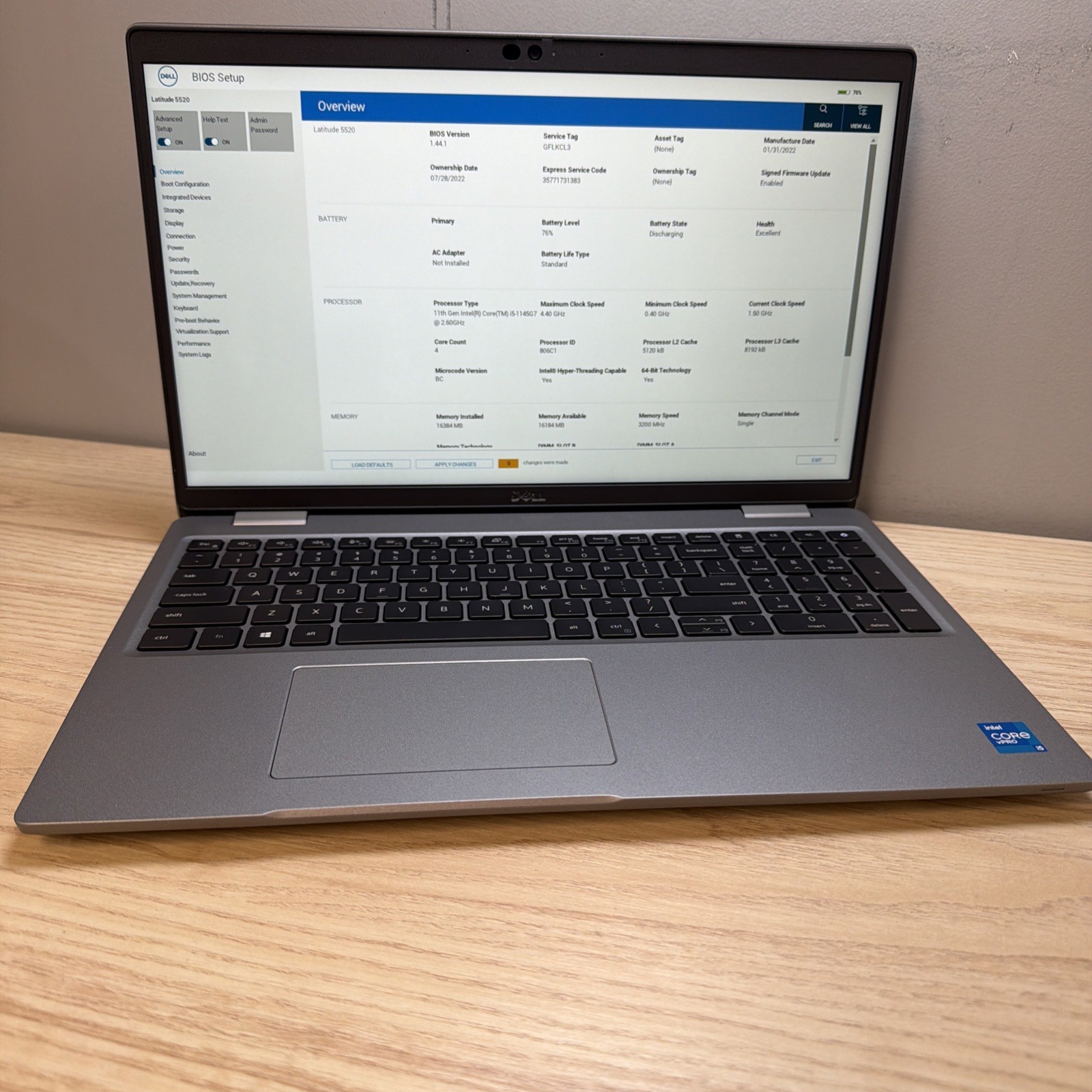 Dell Latitude 5520 i5-1145G7 16GB 512GB SSD 15″ FHD Win11 – Good Cond