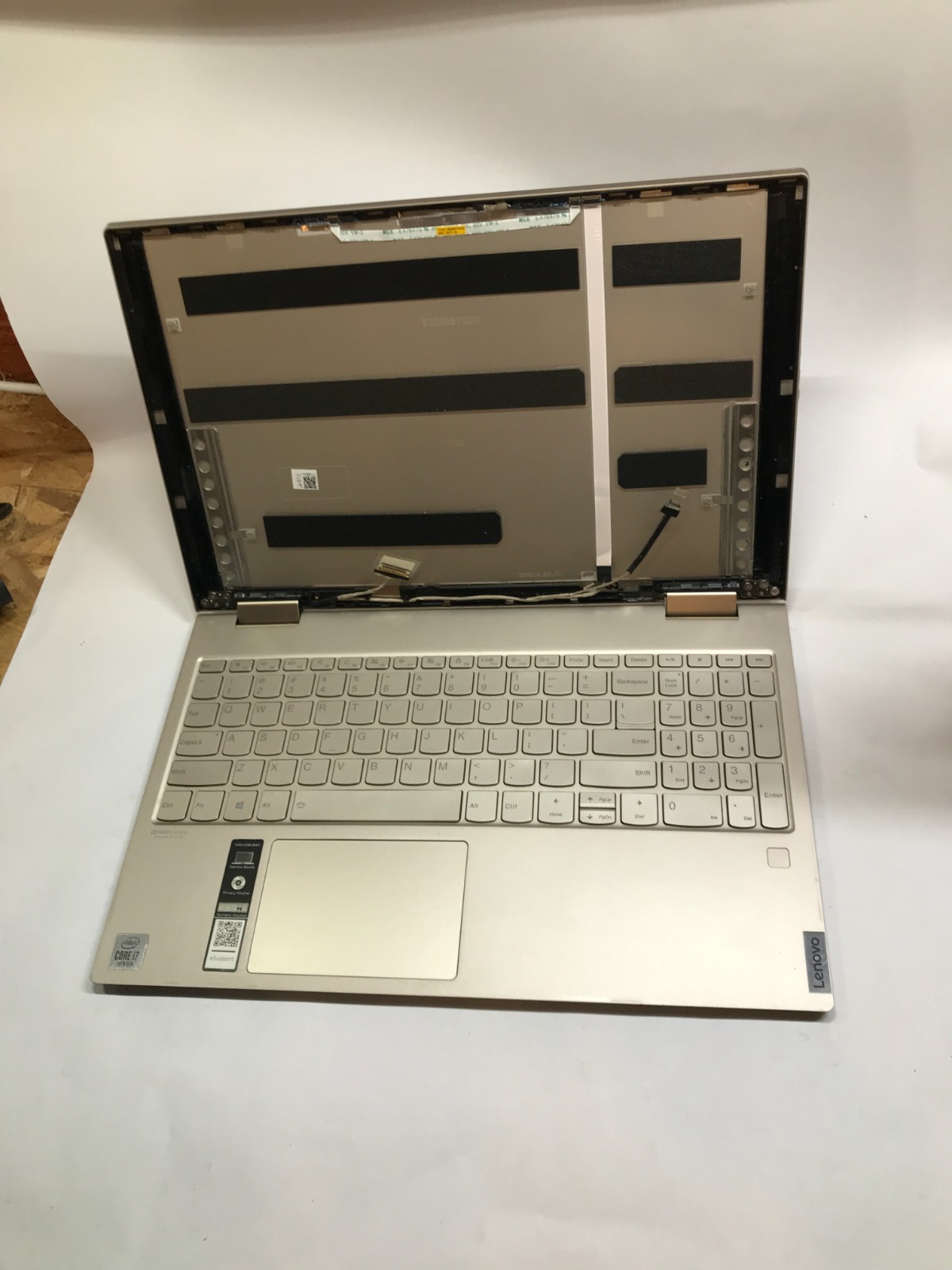 Lenovo Yoga C740-15IML 15″ Chassis ONLY – NO MOTHERBOARD – For Parts AS IS READ
