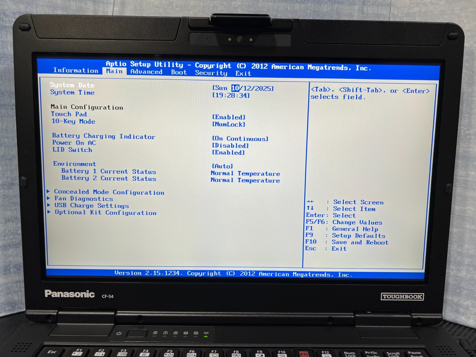 CF-54F9885KM, i5-6300U 2.40Ghz,8GB Mem,256GB SSD,Touchscreen,4G LTE,GPS,3,820Hrs