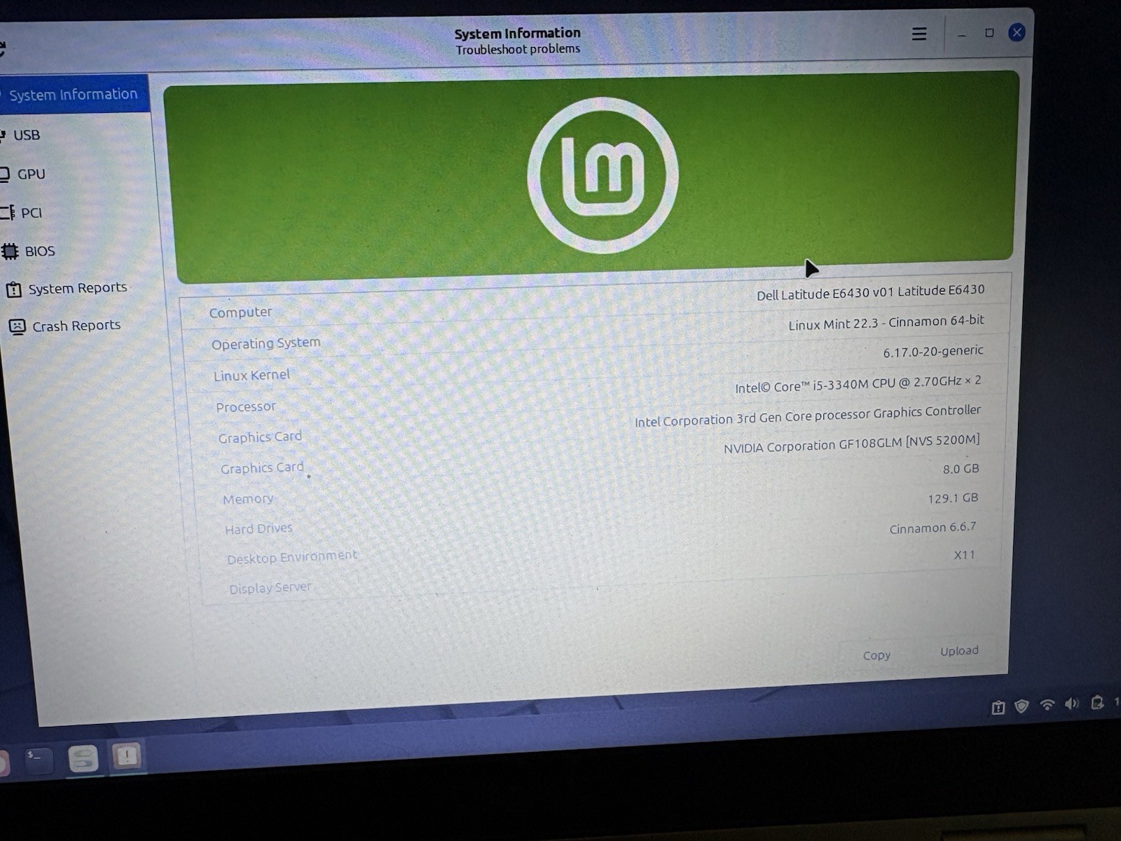 Dell Latitude E6430 I5 2.60 GHz Laptop 8gb NVIDIA 128gb SSD Charger Linux Mint