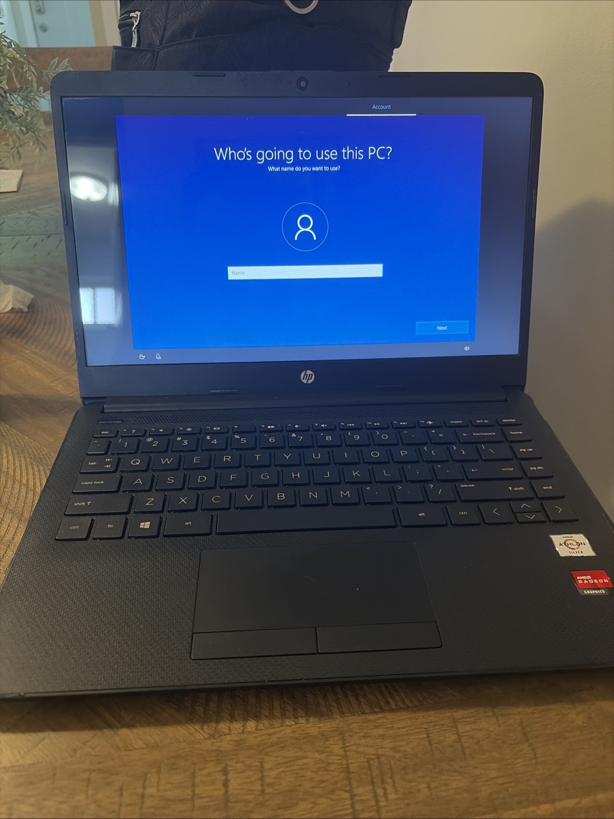 HP 14-dk1003dx Laptop – 14″ Display, AMD Athlon Silver, 4GB RAM, 128GB SSD