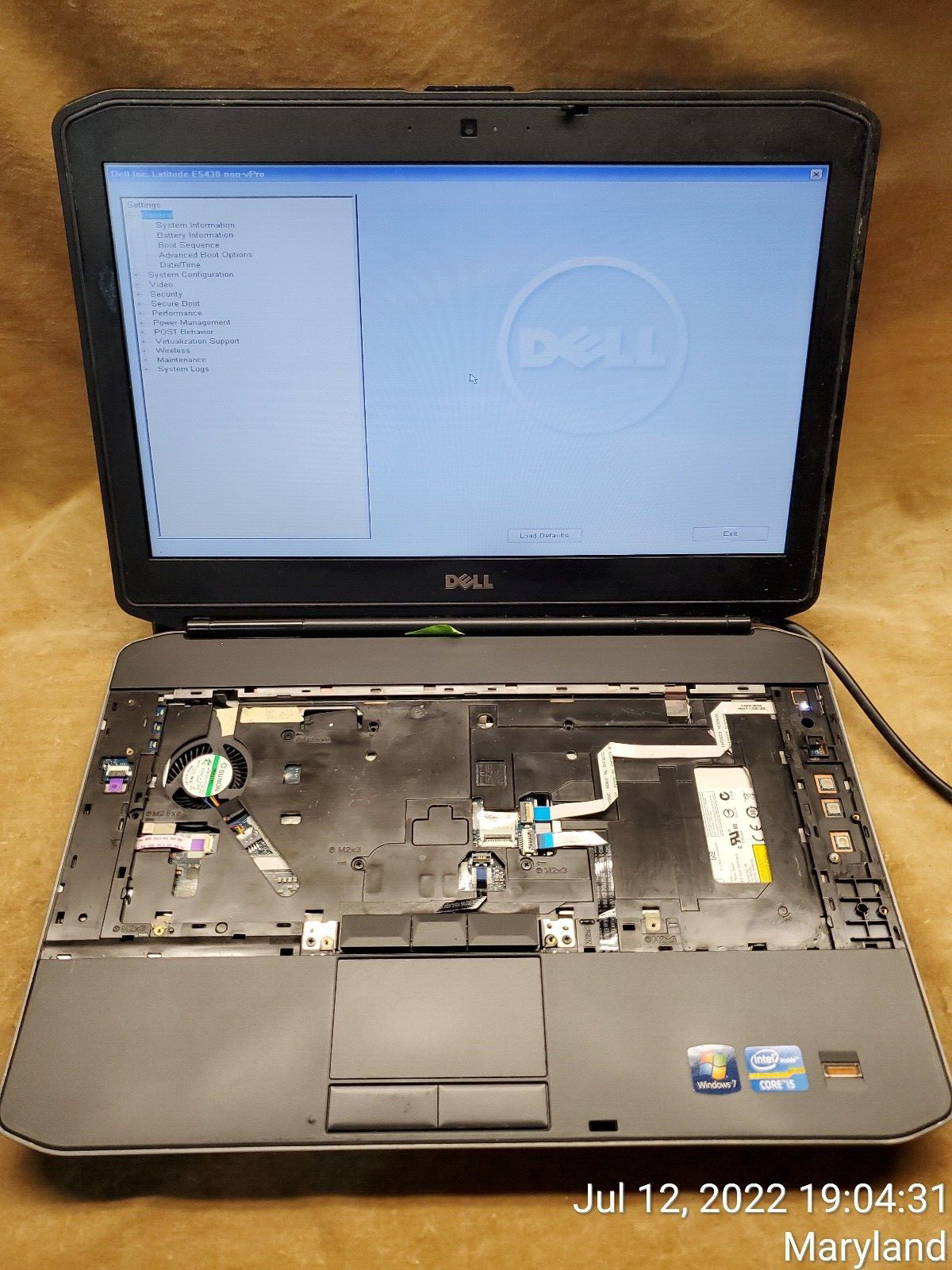Dell Latitude E5430 non-vPro Laptop Parts/Repair i5-3340M @2.7GHz 4GB RAM NO HDD