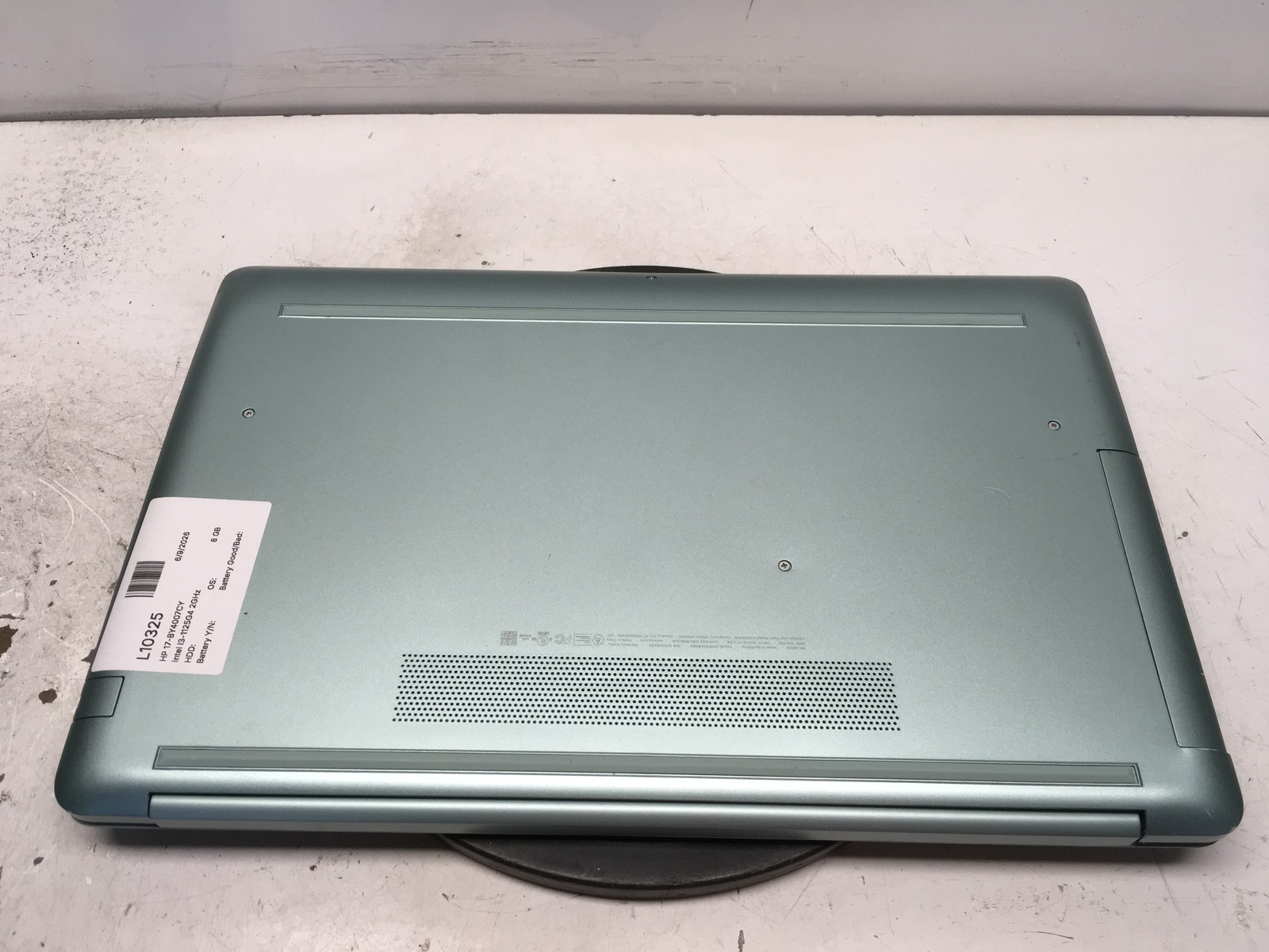 HP 17-BY4007CY Intel i3-1125G4 2GHz 8 GB NO HDD No Batt