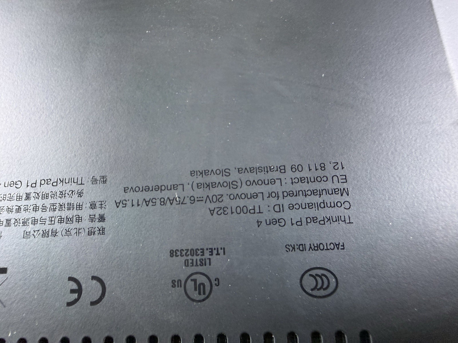 LENOVO THINKPAD P1 Gen 4 TOUCH 4k I7-11850H 512GB 16GB RAM NVIDIA T1200 WIN 11