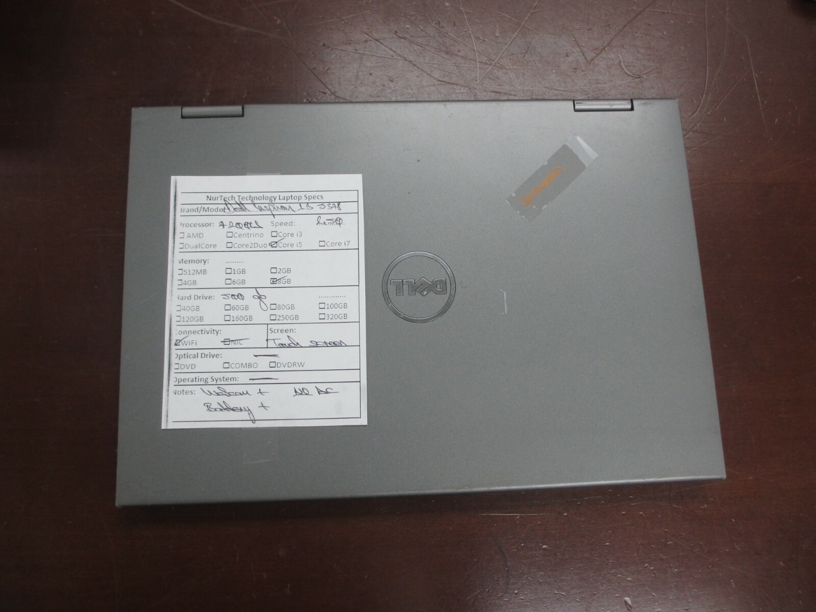 Dell Inspiron 13-5378 Intel Core i5-7200U 2.5GHz 8GB 500GB 13.3″ Laptop