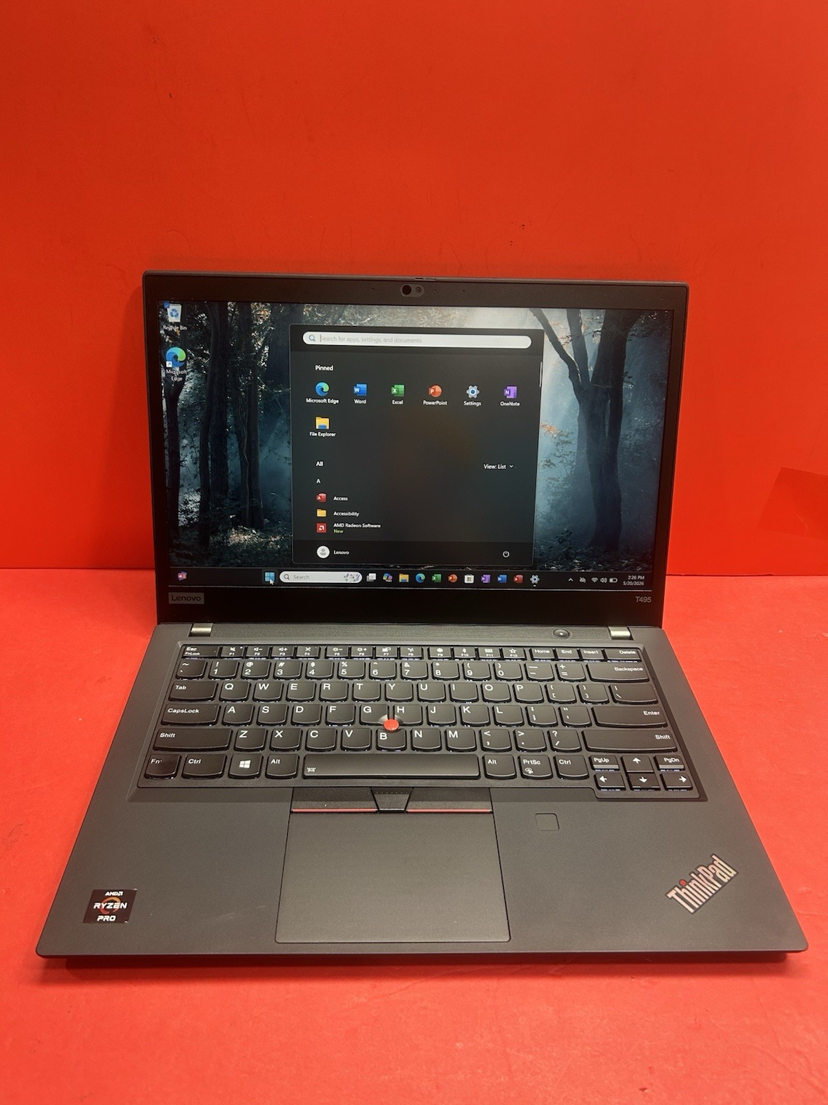 Lenovo ThinkPad T495 Ryzen 5 Pro 3500U, 16GB RAM, 256GB NVMe, Windows 11 Pro