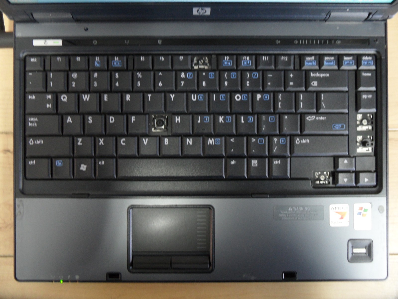 Compaq 6515b Laptop 4 Parts Booted Windows 80 GB Hard Drive Wiped *