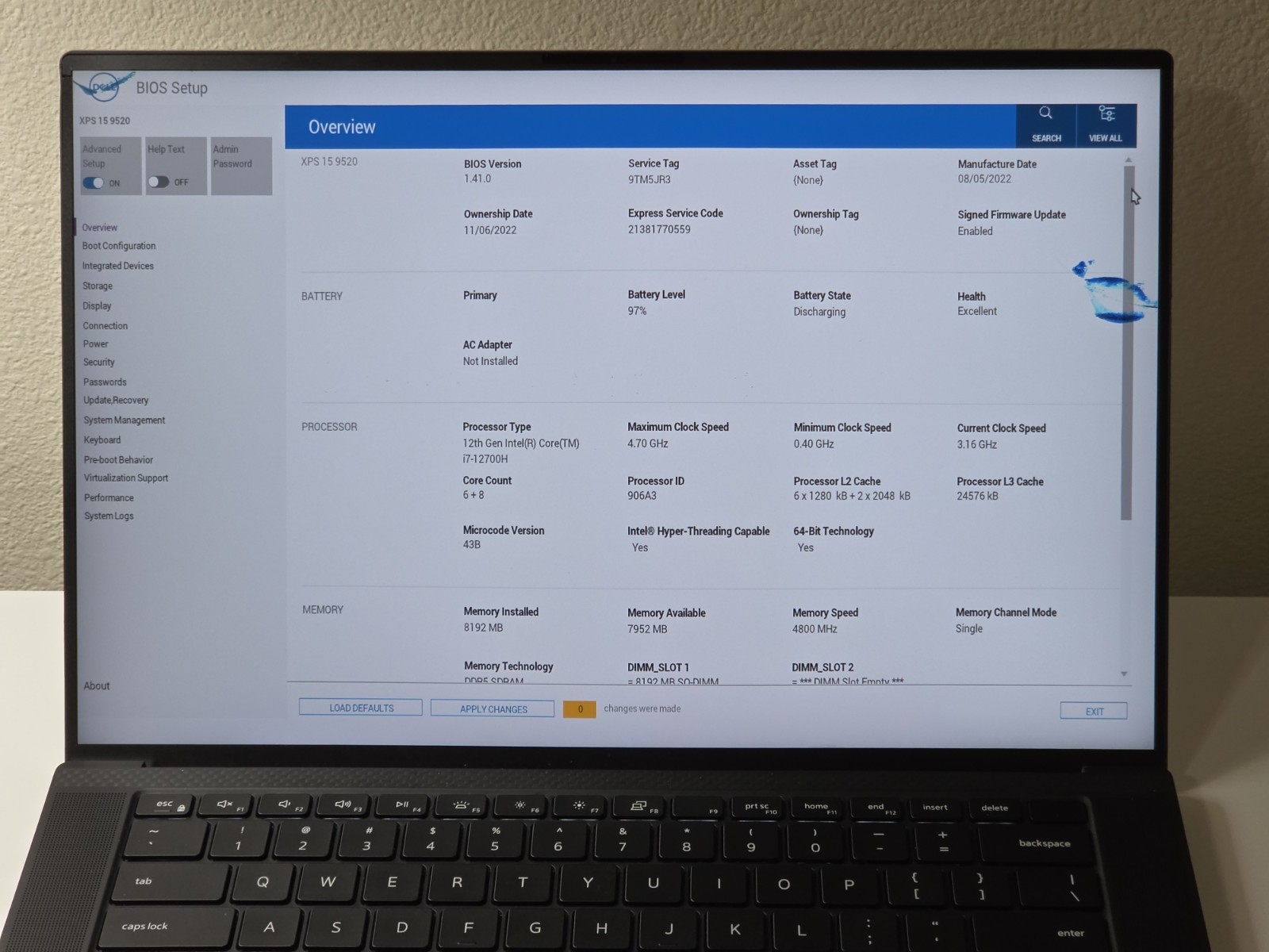 Dell XPS 15 9520 Gaming Laptop i7-12700H RTX 3050 Ti 8GB/512GB READ DESCRIPTION