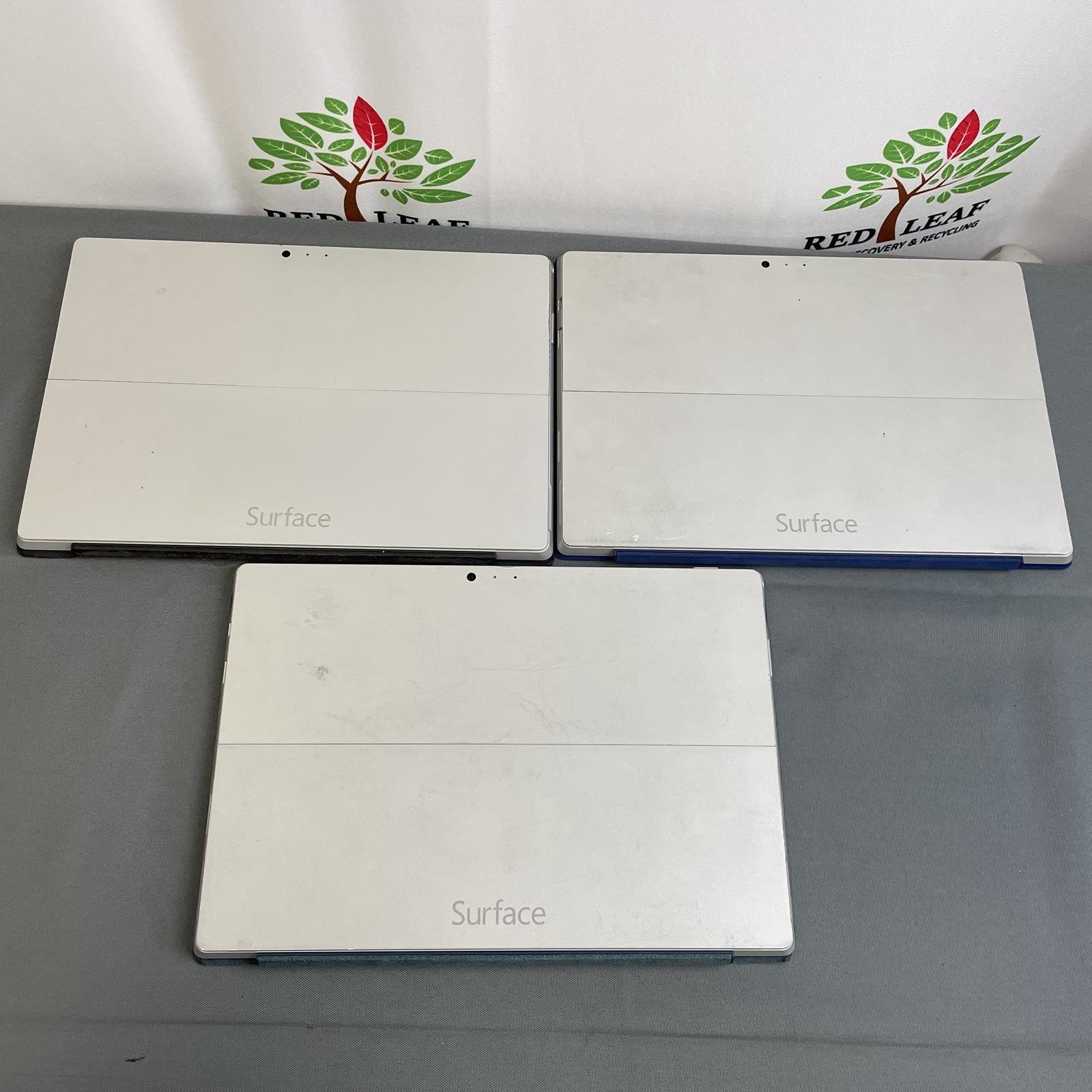 Lot of 6 | MICROSOFT Surface Pro 3, i3 / i5 4th Gen 4GB / 8GB RAM | AS-IS (READ)