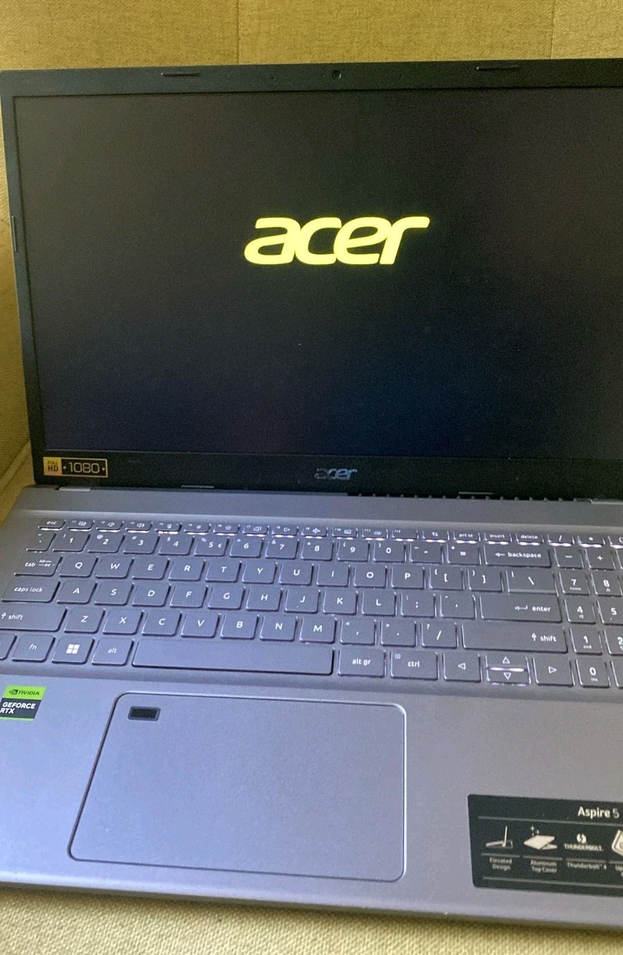 Acer Aspire 5 15.6″ i5 8GB 512GB SSD RTX 2050 Windows 11 2023 Gray